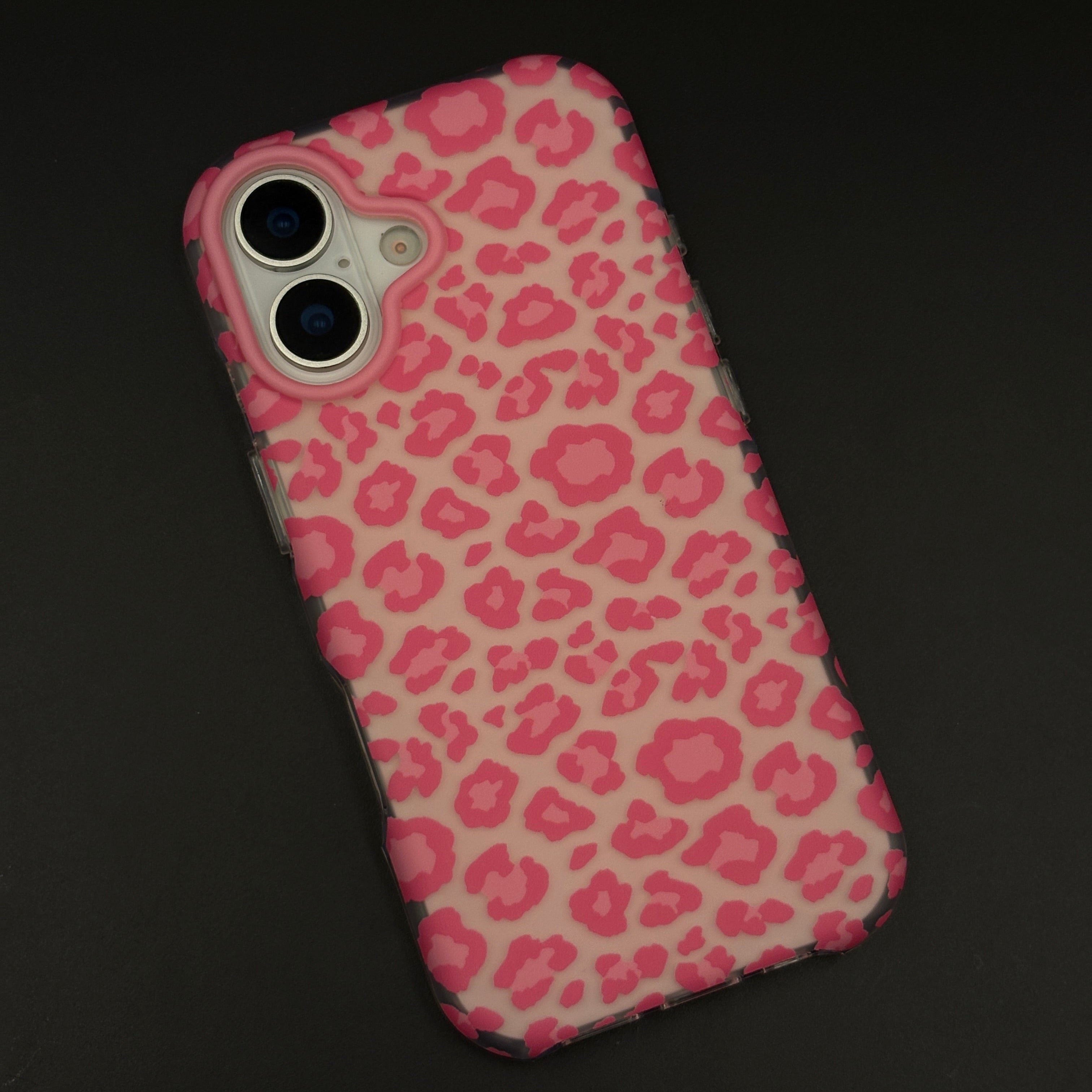 Leopard Print Silicone Mobile Case Cover for iPhone 17 | Soft Shockproof Animal Pattern