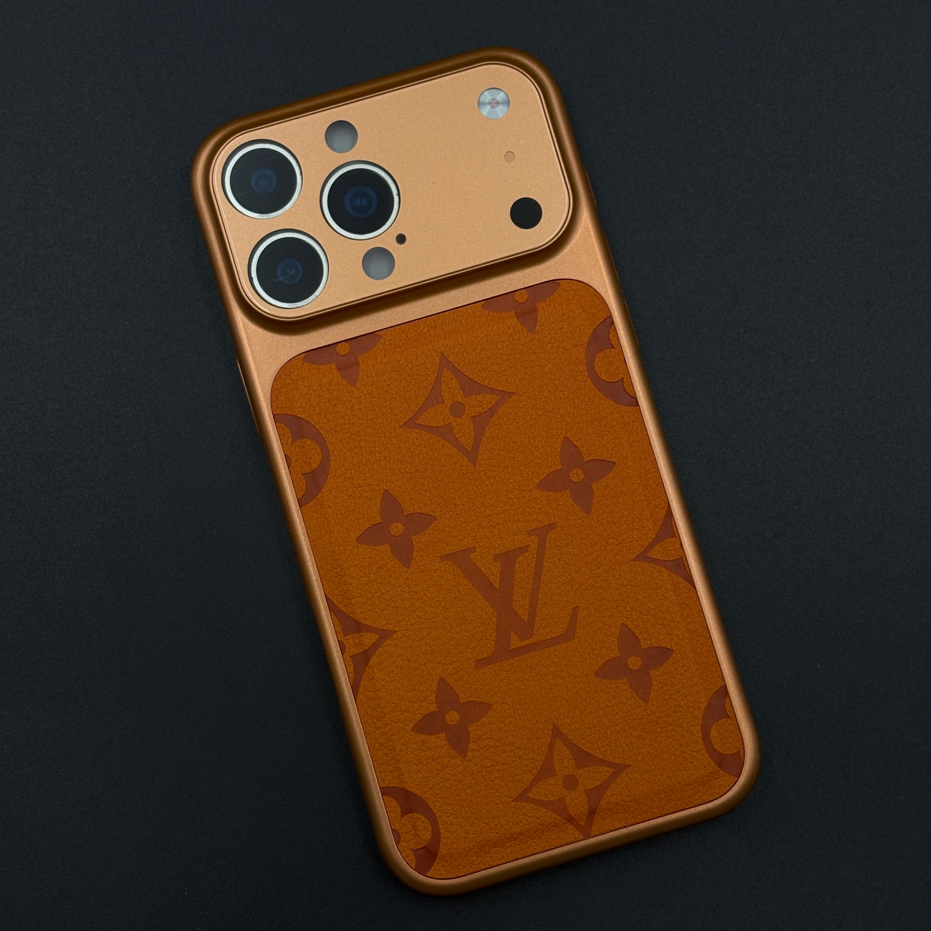 Luxury Fashion Brand Leather Case with Hidden MagSafe and Camera Protection for iPhone 17 Series