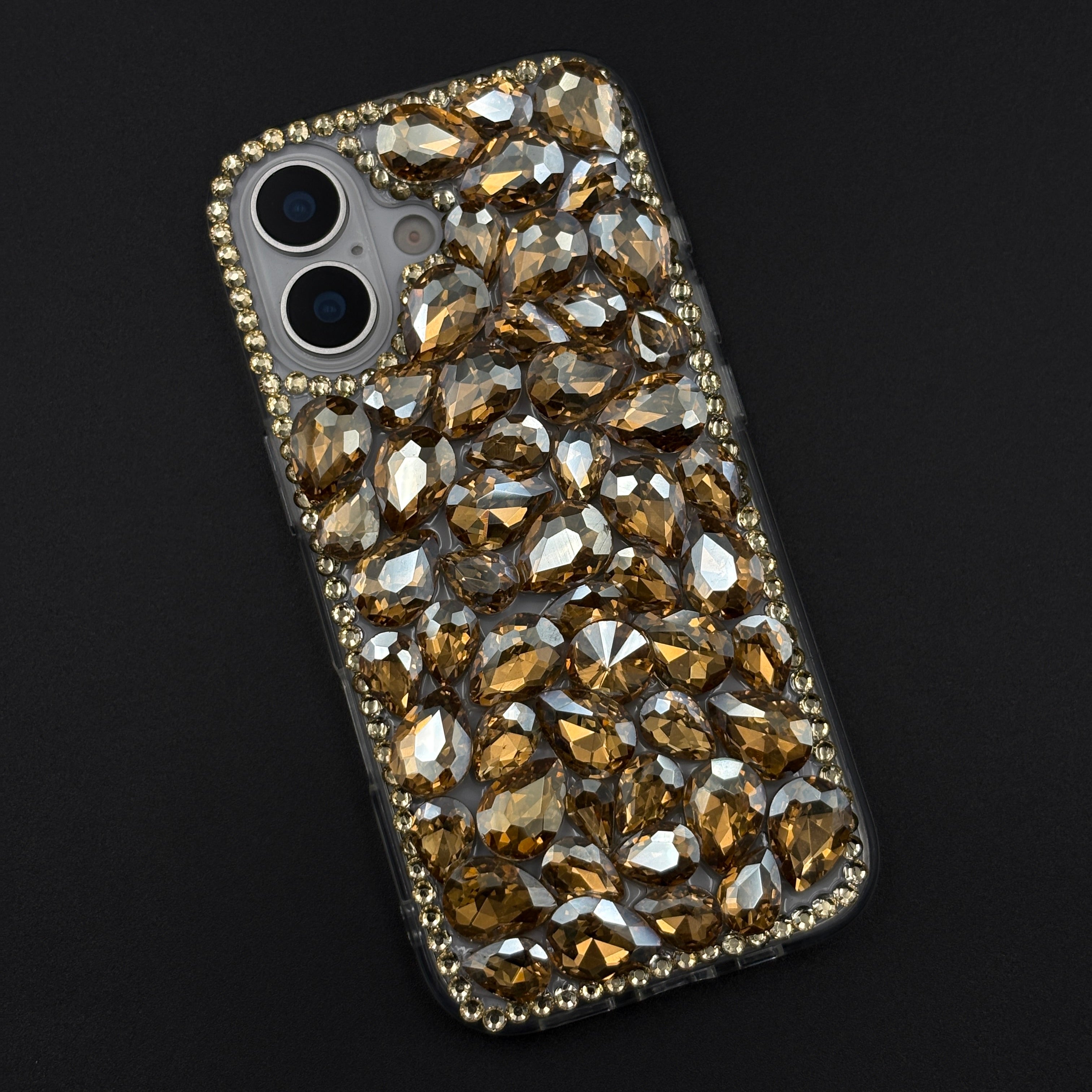 Gemstone Luxe Case for iPhone 17 with Crystal Embellishment and Elegant Sparkle
