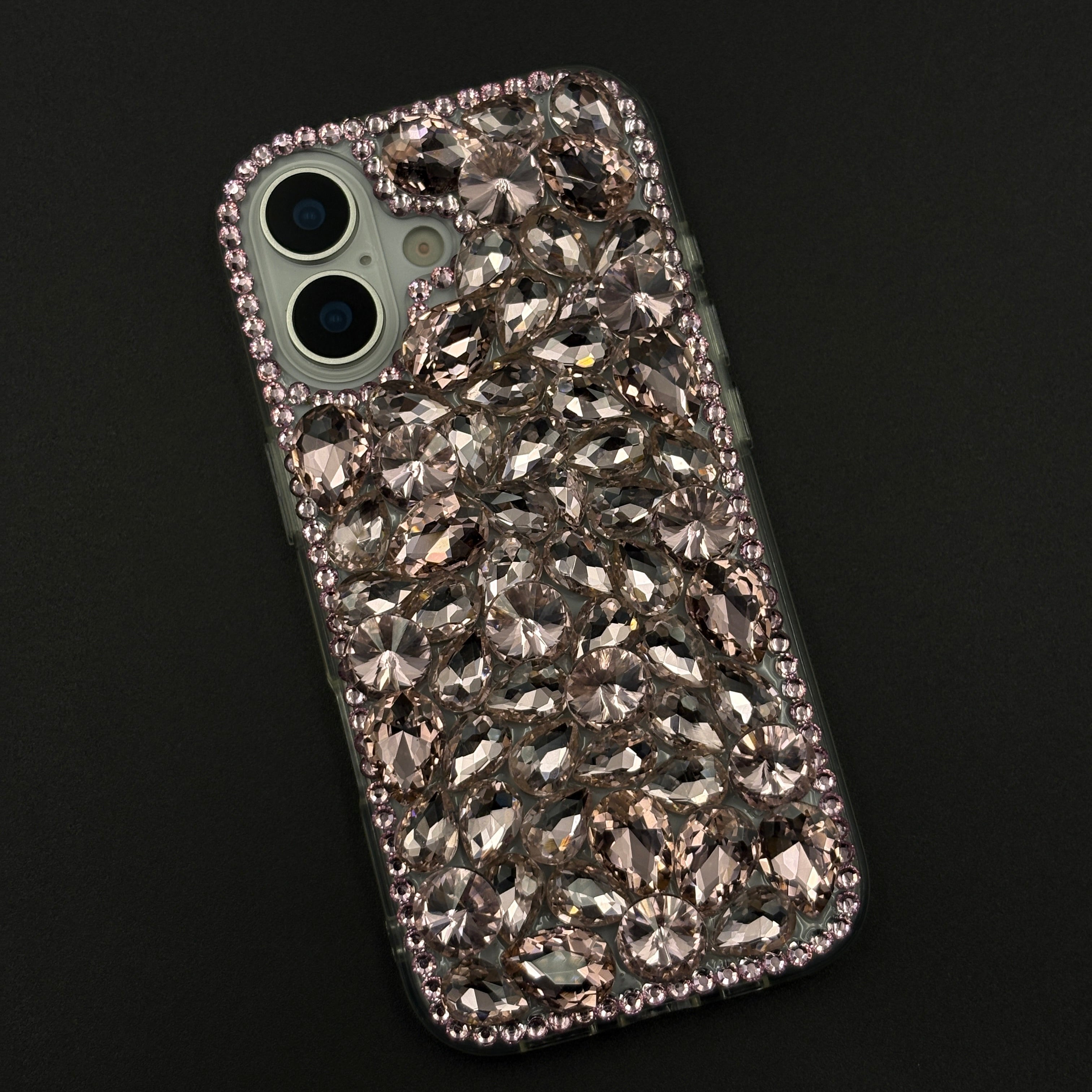 Gemstone Luxe Case for iPhone 17 with Crystal Embellishment and Elegant Sparkle