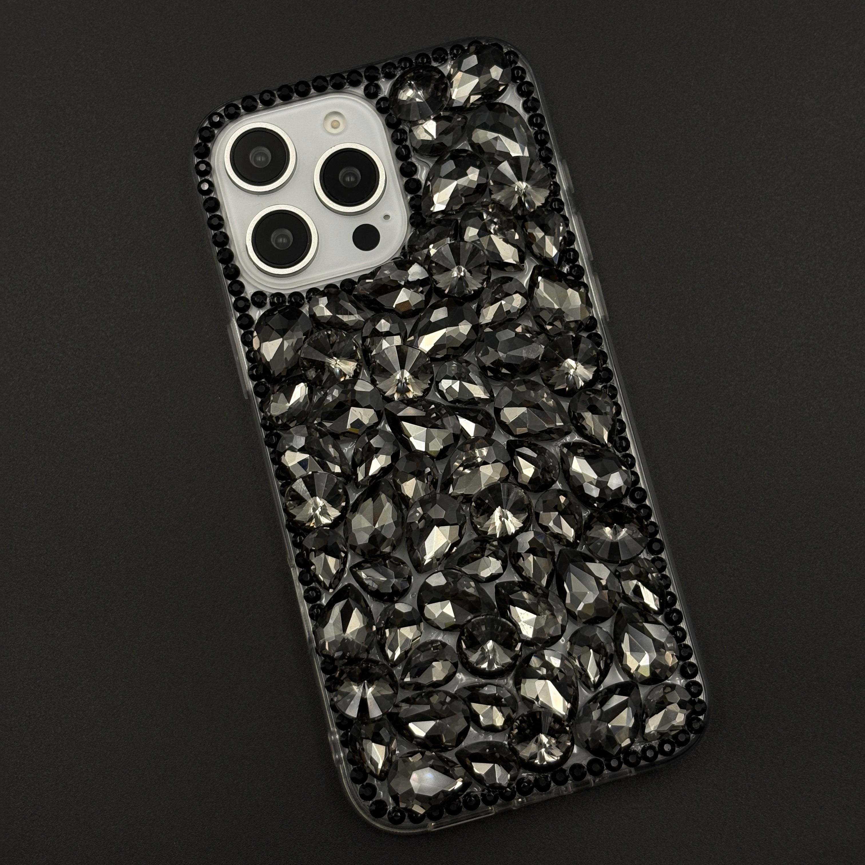 Gemstone Luxe Case for iPhone with Crystal Embellishment and Elegant Sparkle