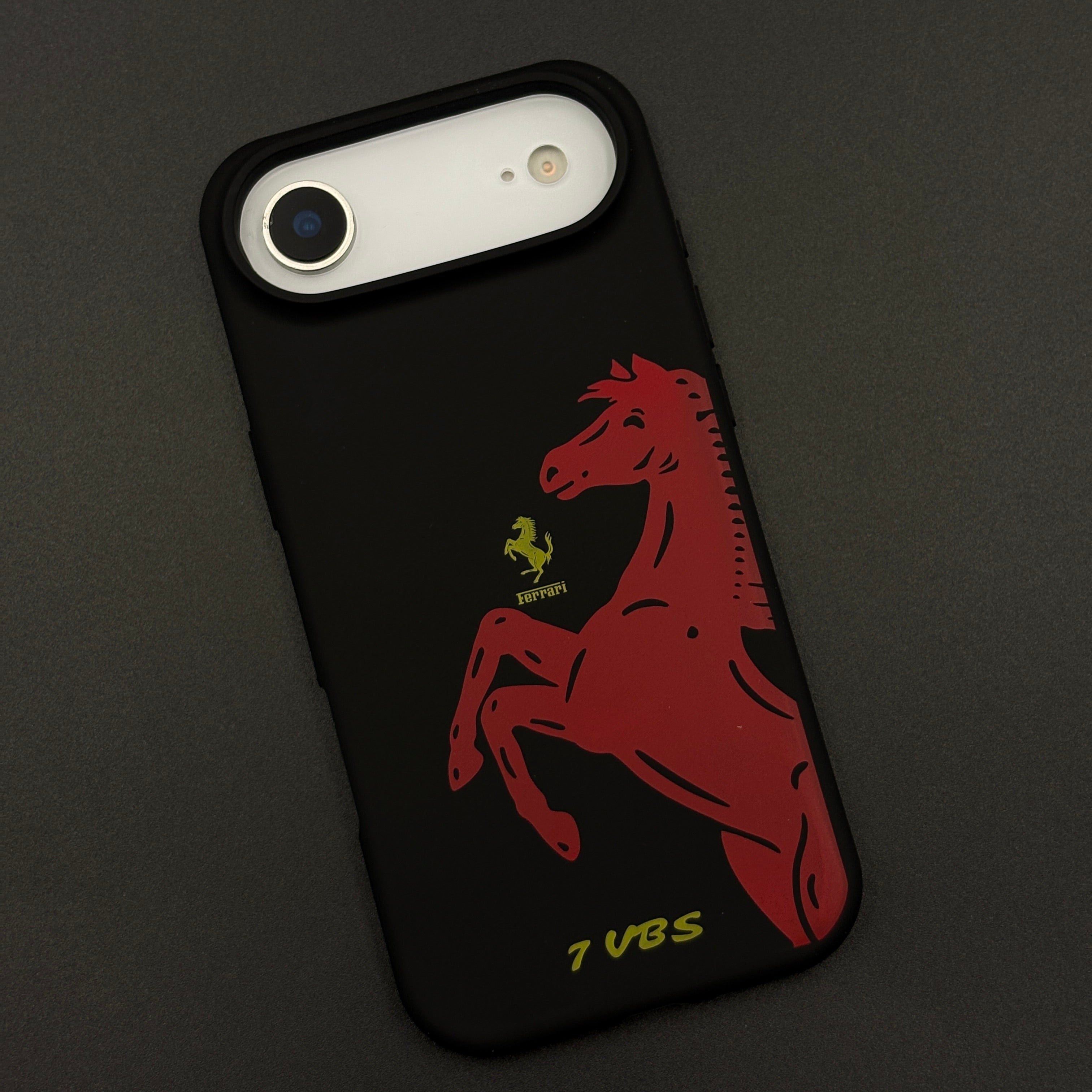 FR Horse Silhouette Mobile Case Cover for iPhone 17 Air | Soft Silicone Touch | Sports Edition | Hidden MagSafe