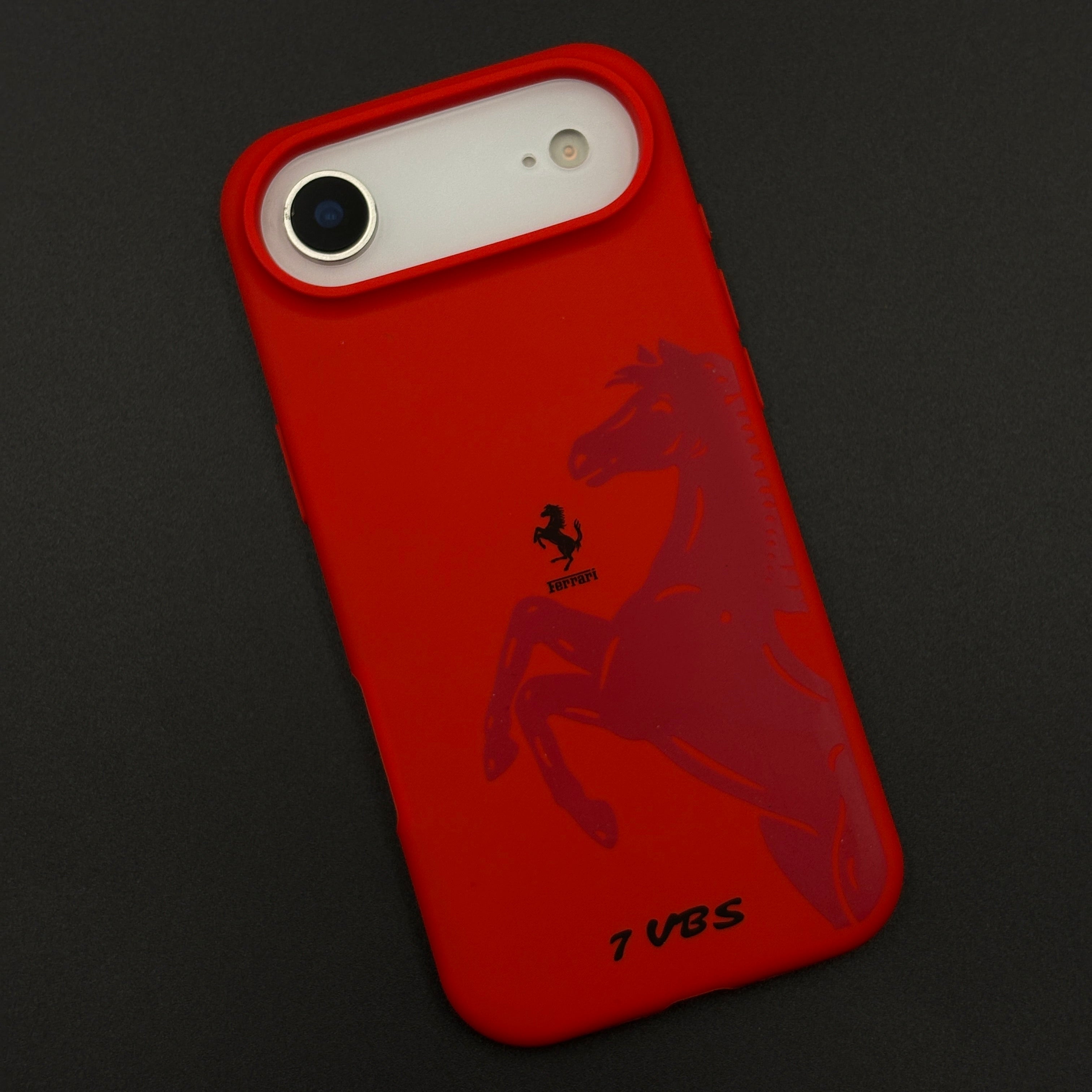 FR Horse Silhouette Mobile Case Cover for iPhone 17 Air | Soft Silicone Touch | Sports Edition | Hidden MagSafe