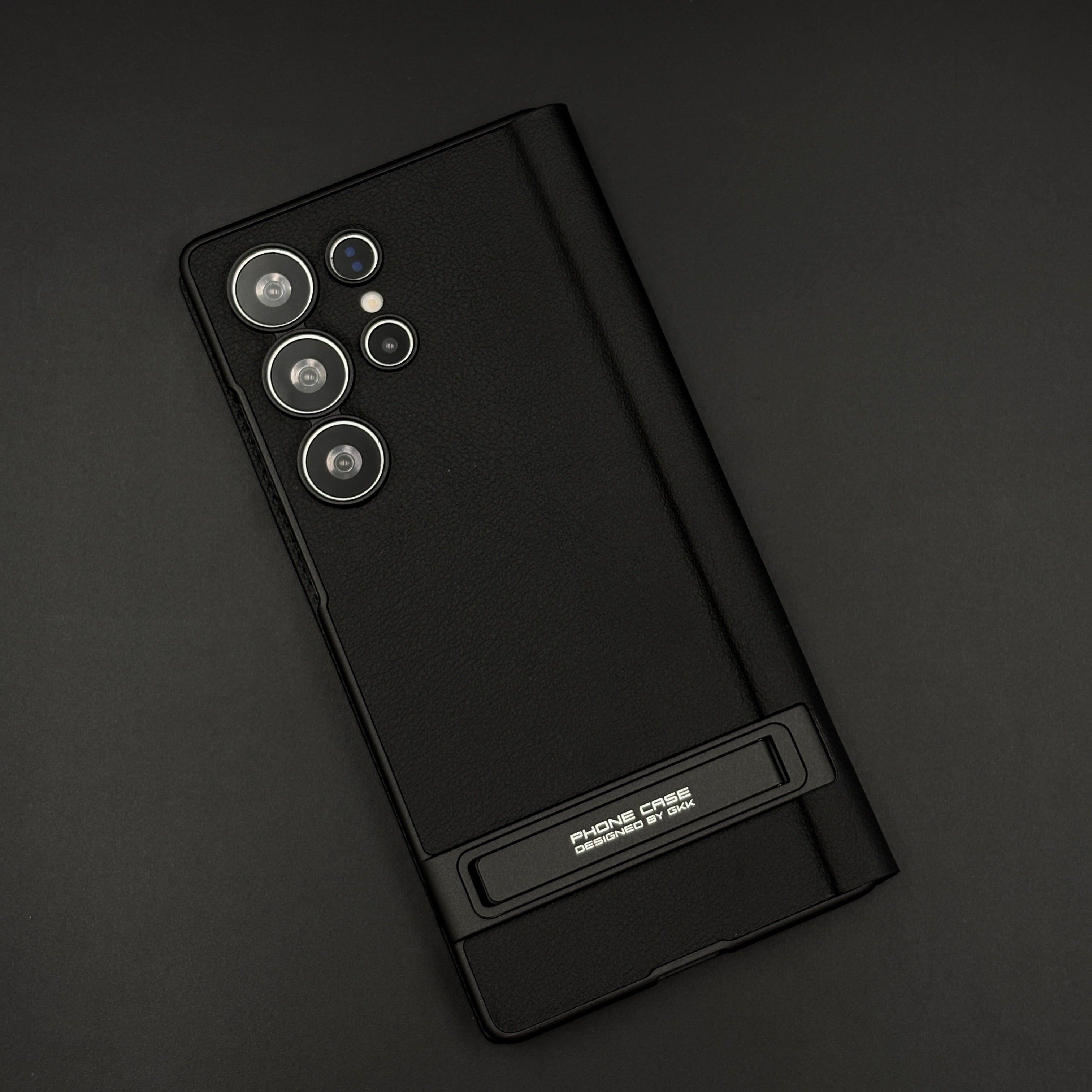 Flip Leather Case with Cardholder Slot & Metal Kickstand for Samsung Galaxy S25 Ultra