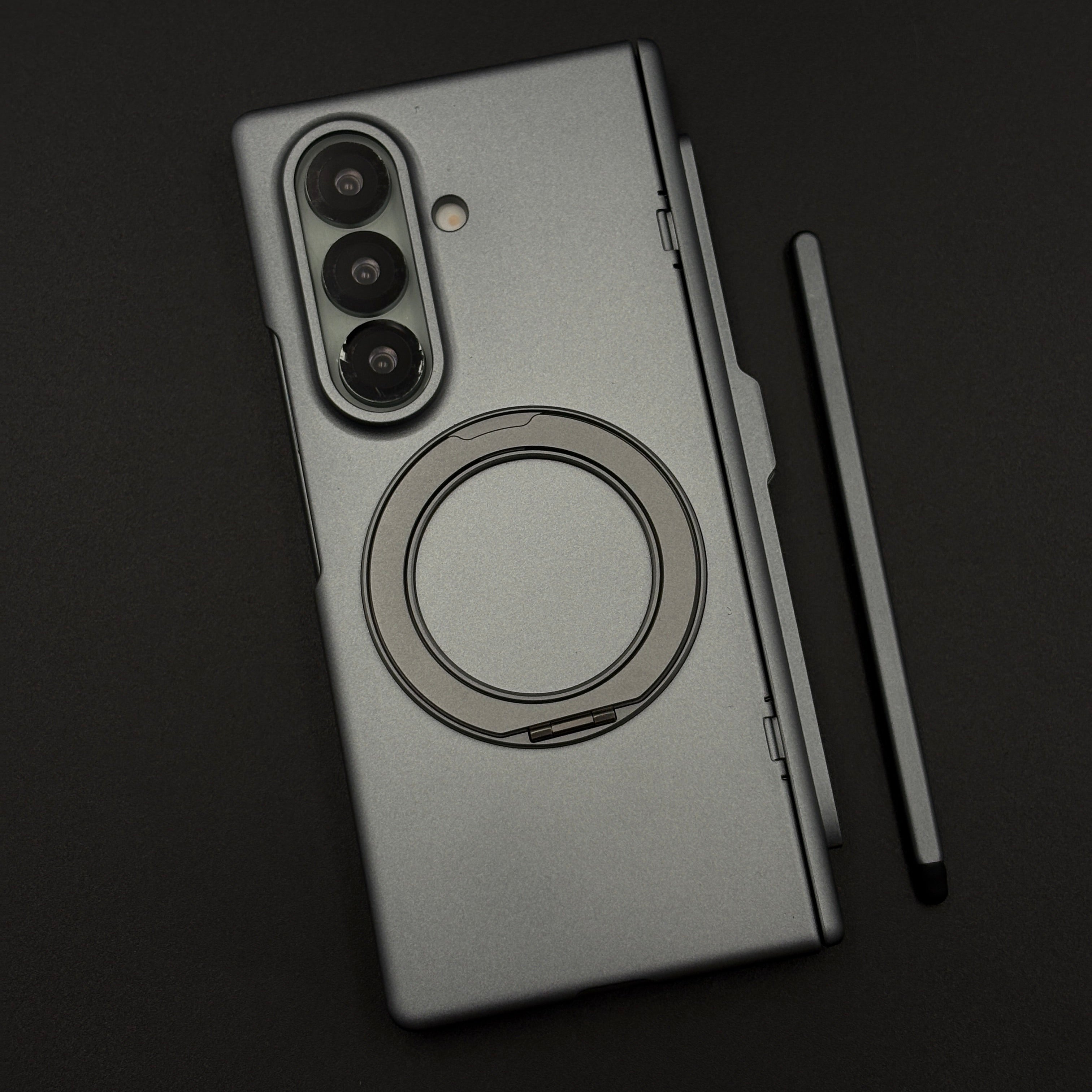 Matte Case with Hinge Protection with Pen and Front Screen Guard for Samsung Galaxy Z Fold 7