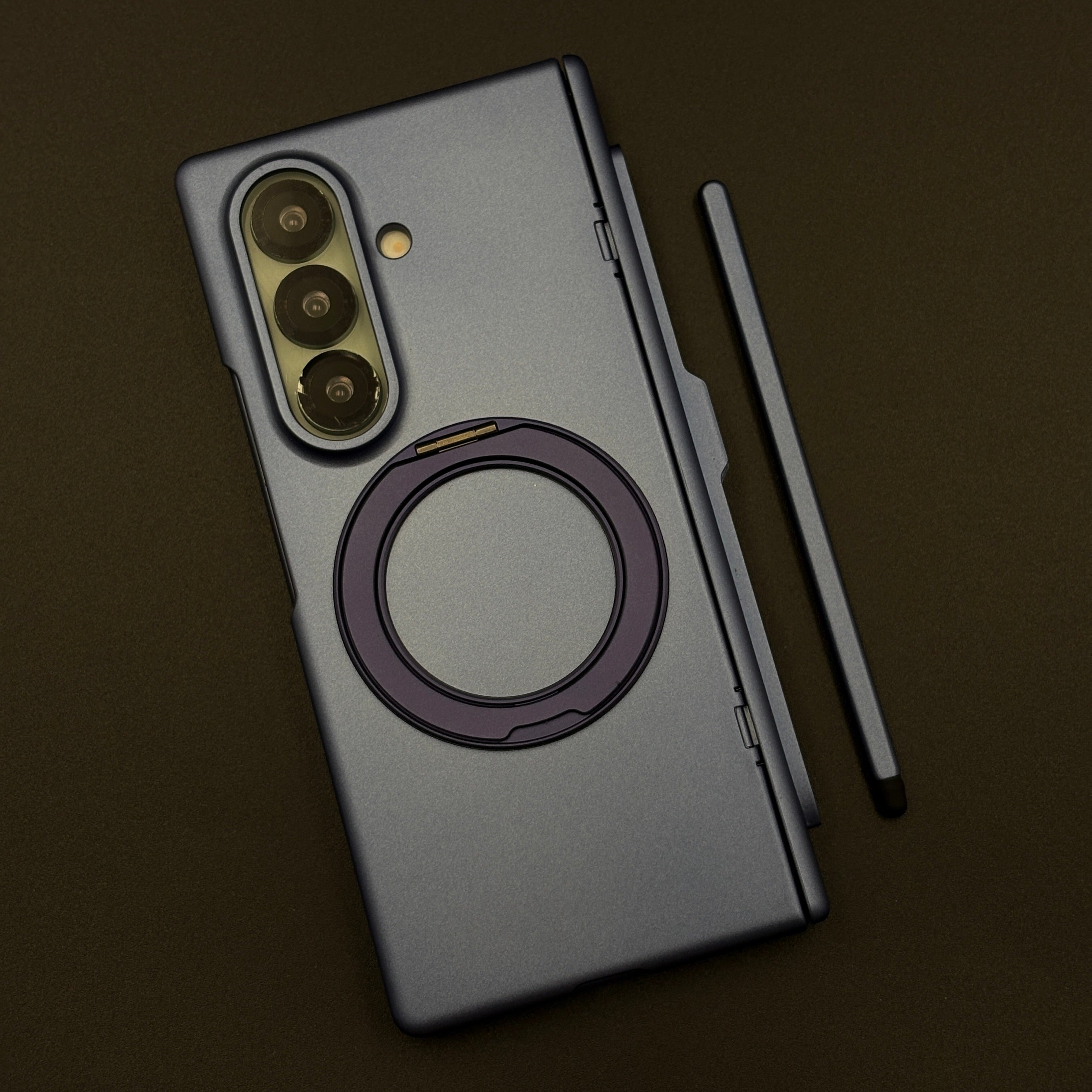 Matte Case with Hinge Protection with Pen and Front Screen Guard for Samsung Galaxy Z Fold 7