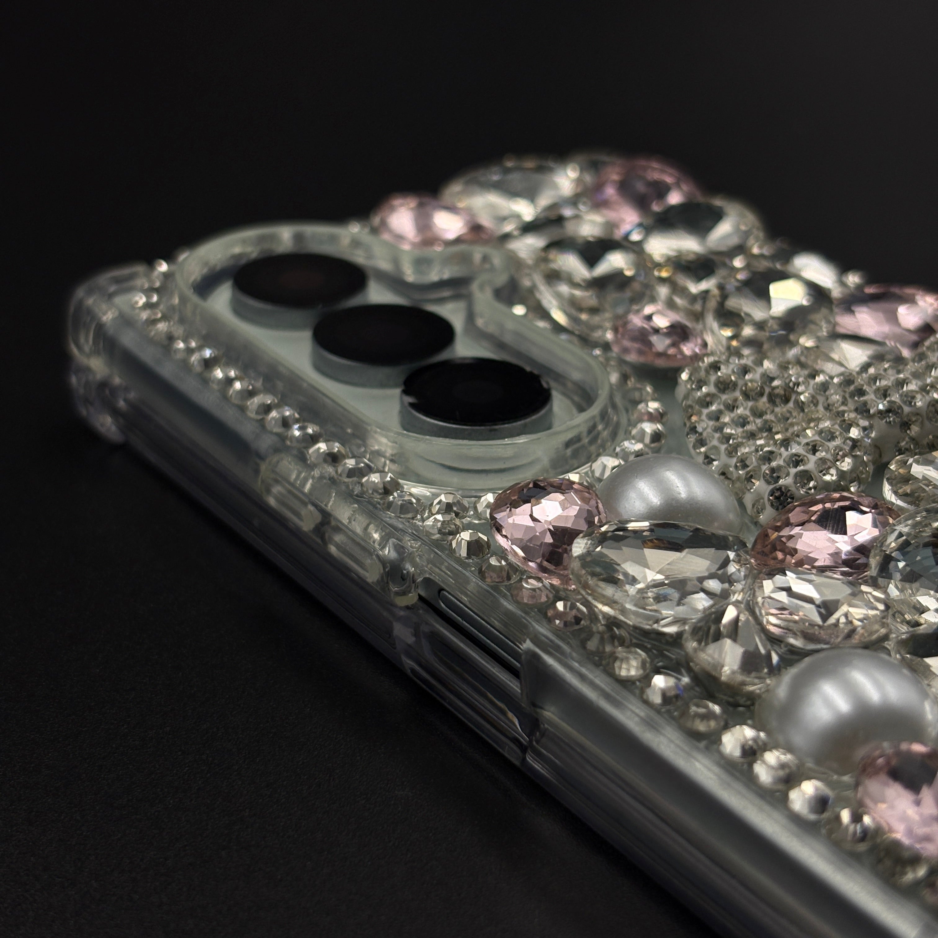 Rose Crystal Bow Pearl Diamond Case for Samsung Galaxy Z Fold 7