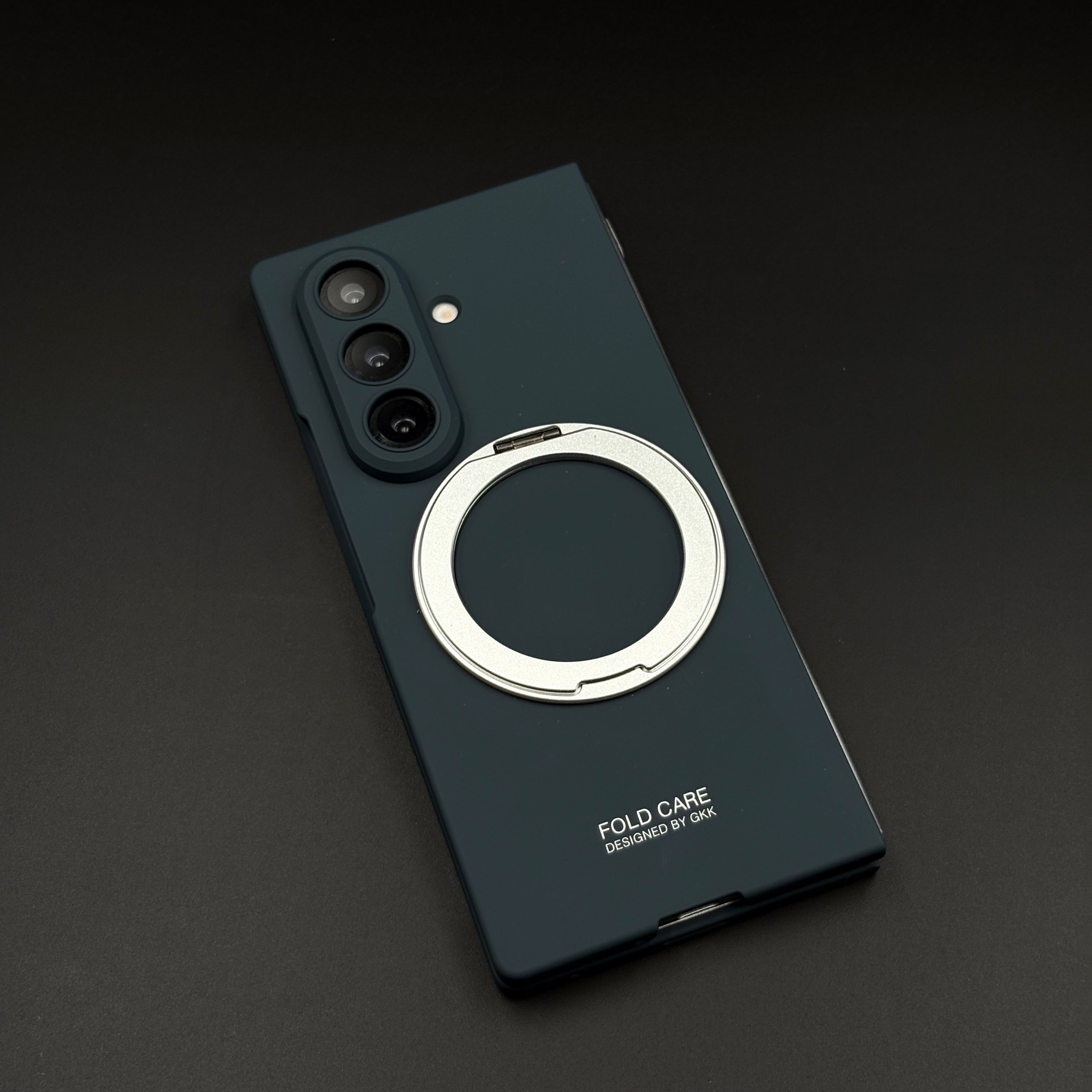 Magnetic Ring Stand Case with Front Screen Protector for Samsung Galaxy Z Fold 7 | Slim Grip & Full Body Coverage