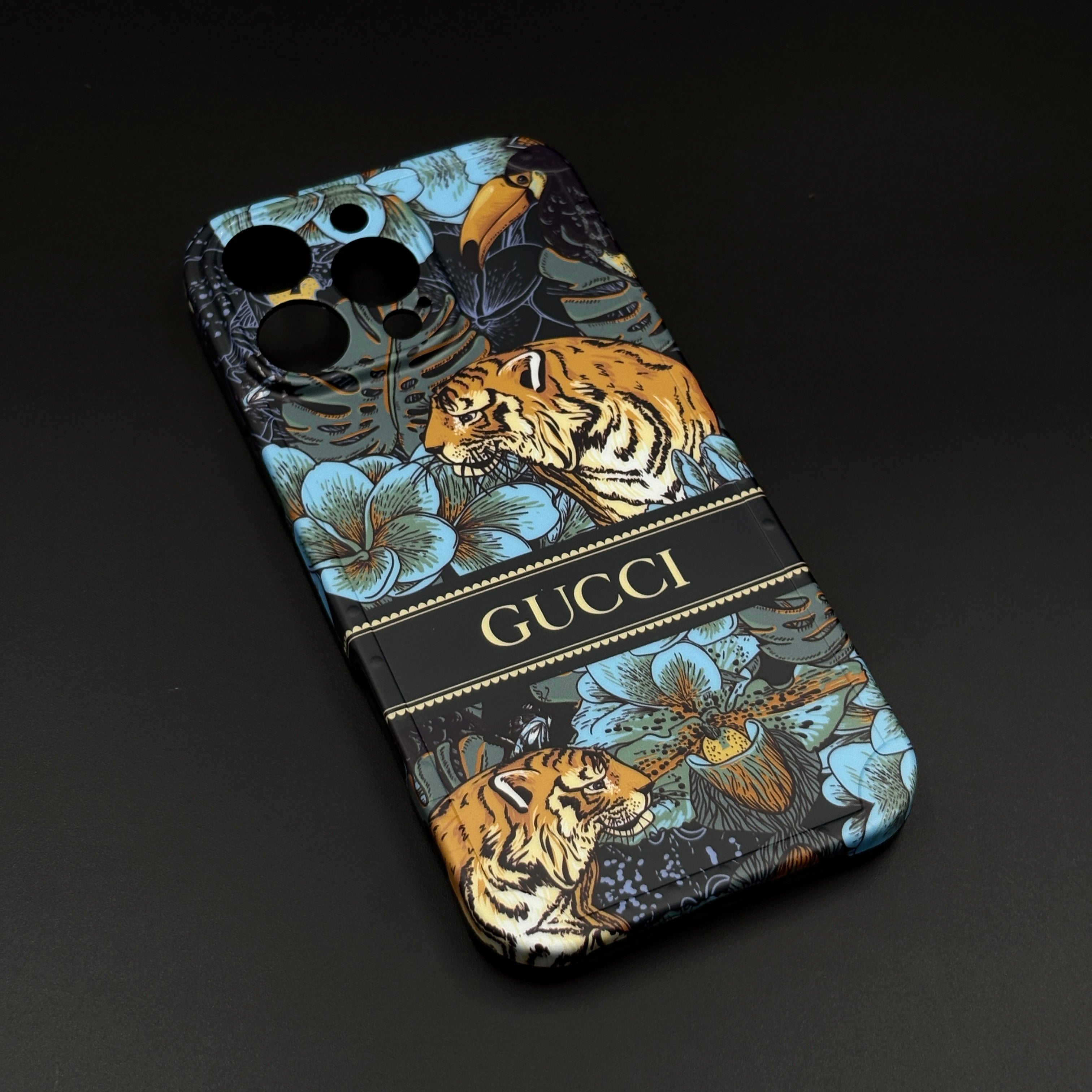 iPhone Luxury GG Tiger Design Camera Protection Case Cover