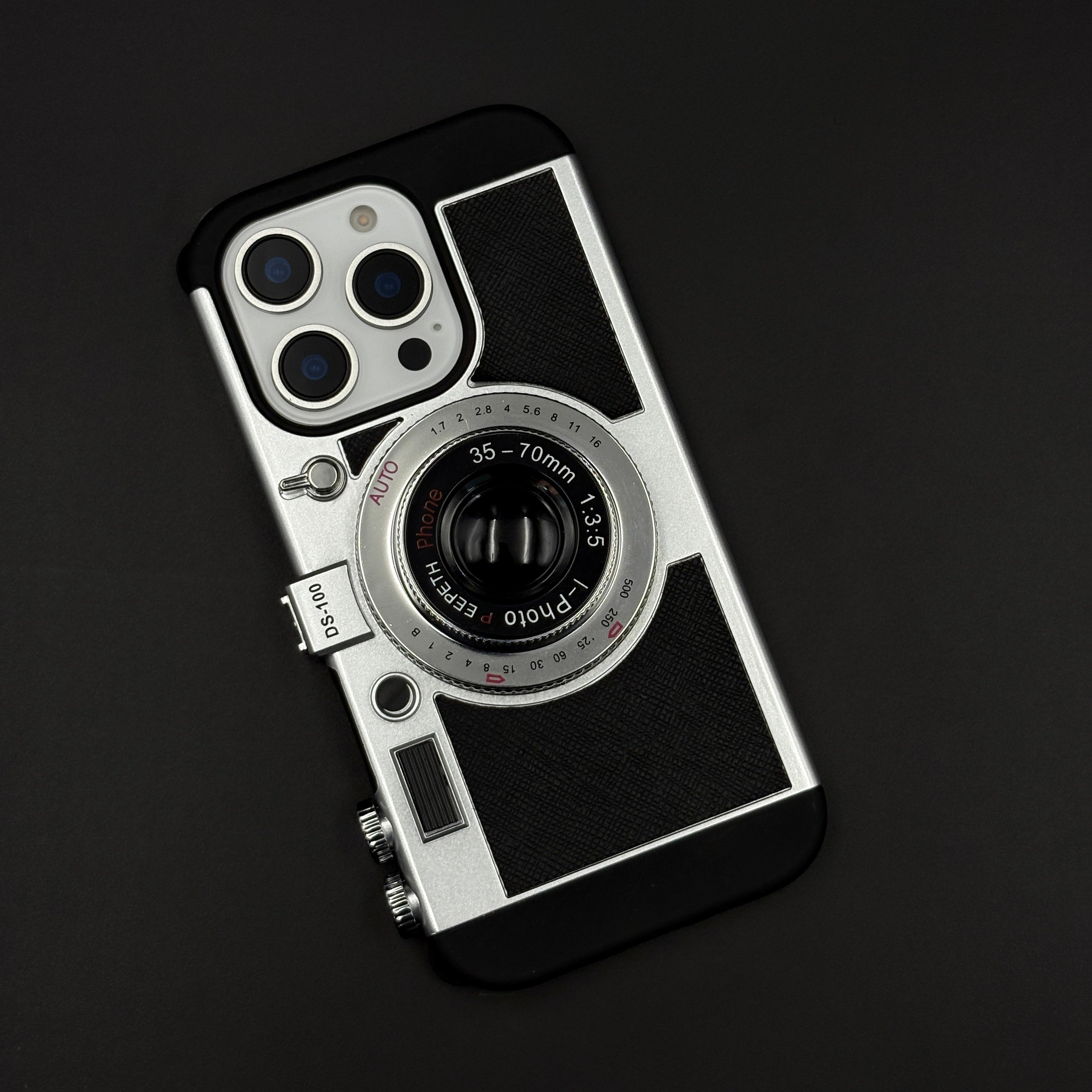 3D Vintage Camera Case for iPhone 16 Series | Retro Designer | Detachable Sling