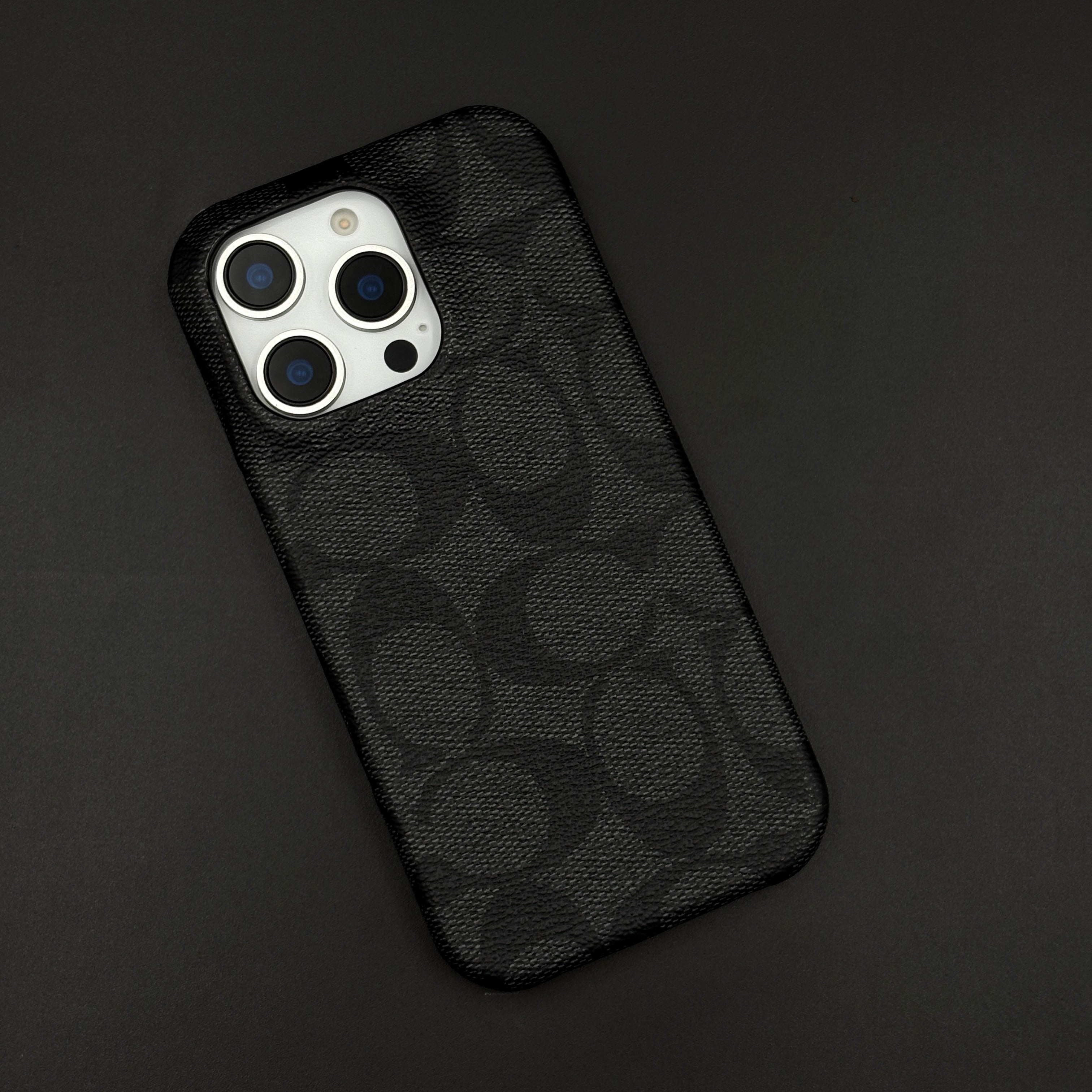 CC Pattern PU Leather Case Cover for iPhone | Iconic Luxury Brand | Slim Designer Fit