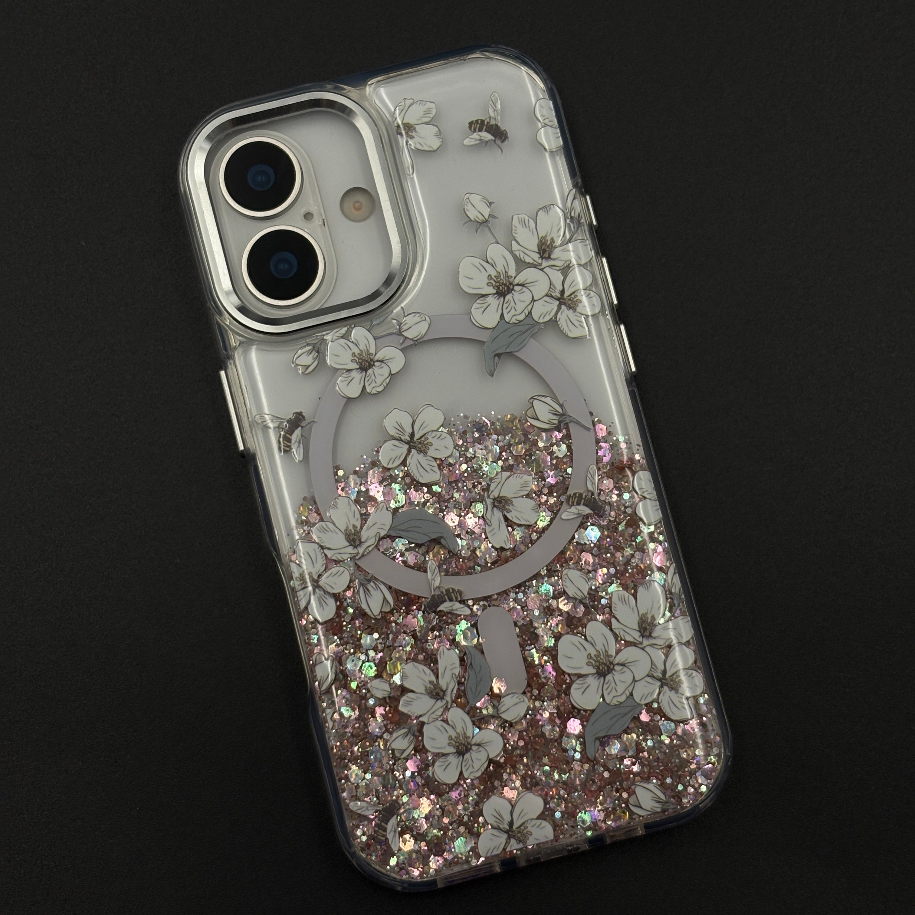 Sparkle Garden MagSafe Fancy Clear Case Cover for iPhone 17