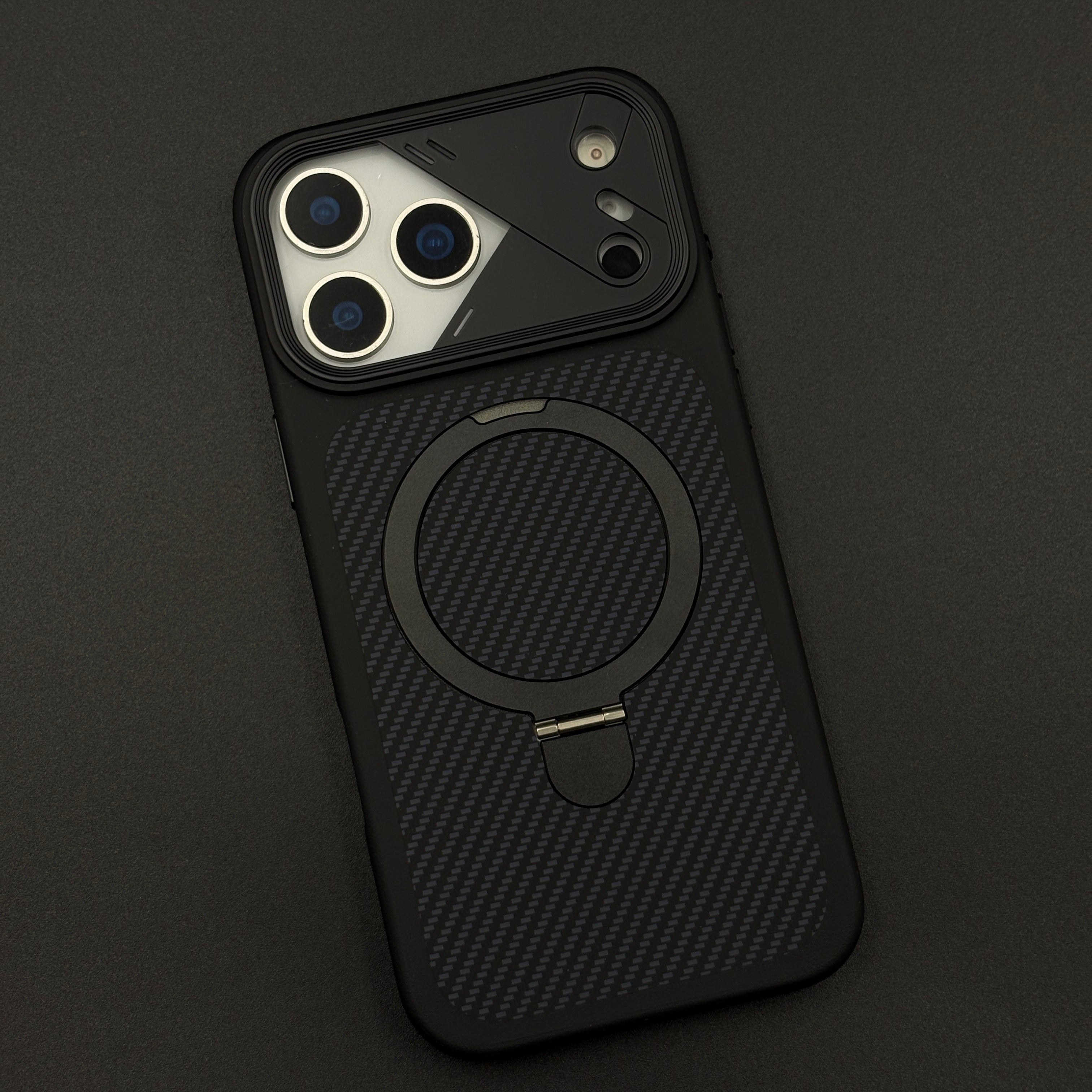 Carbon Stand MagSafe Case Cover for iPhone 17 Series