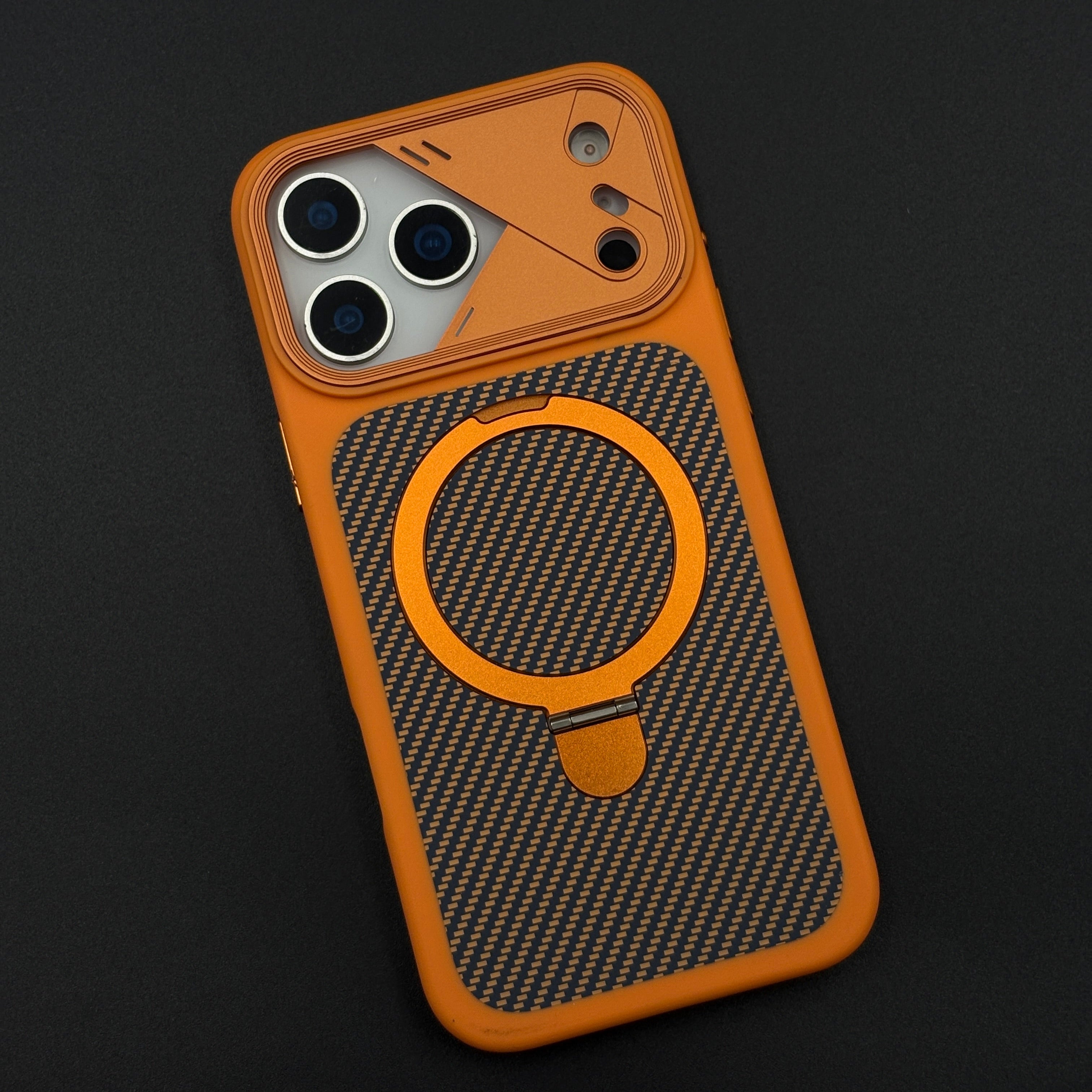 Carbon Stand MagSafe Case Cover for iPhone 17 Series
