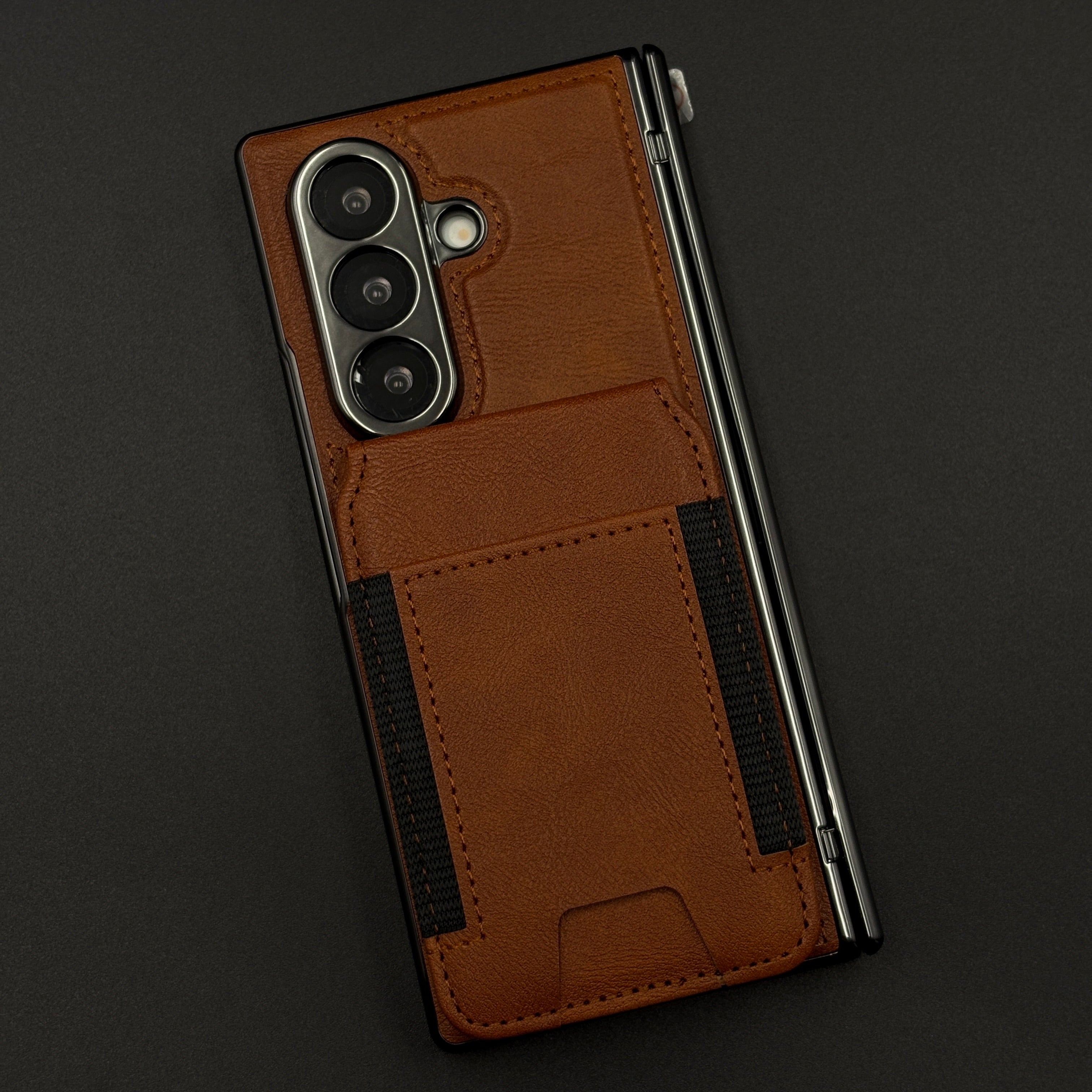 Detachable Cardholder Leather MagSafe Case with Front Screen Protector for Samsung Galaxy Z Fold 8 Ultra