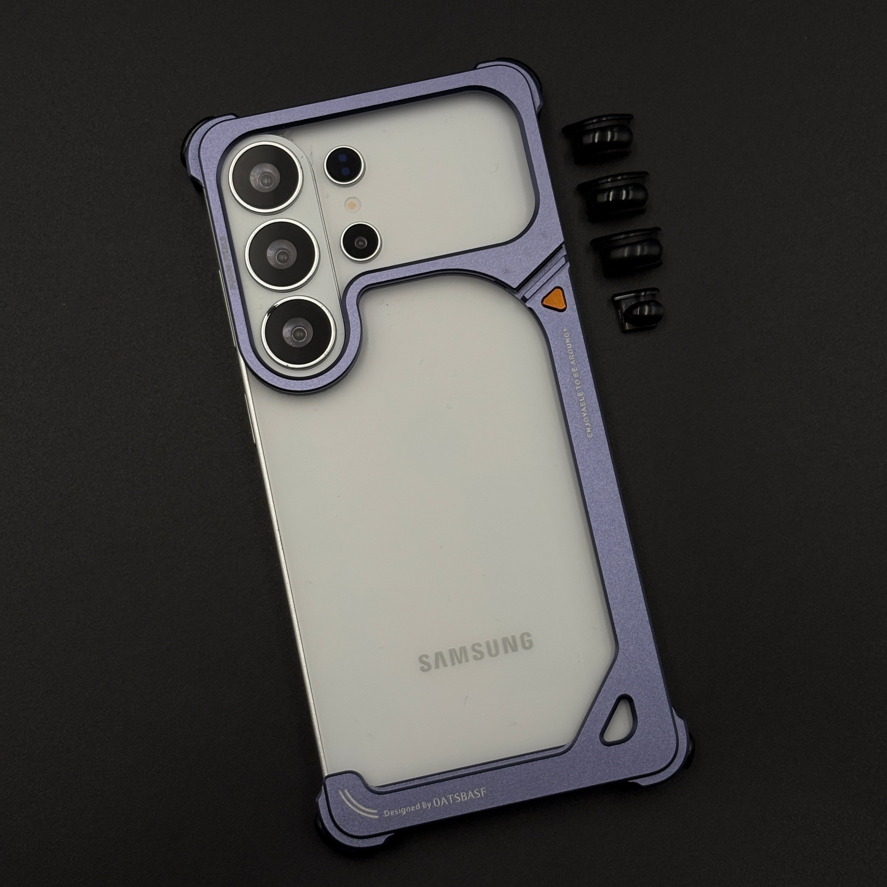 9 Shape Aluminum Metal Frameless Border Case for Samsung Galaxy S26 Ultra