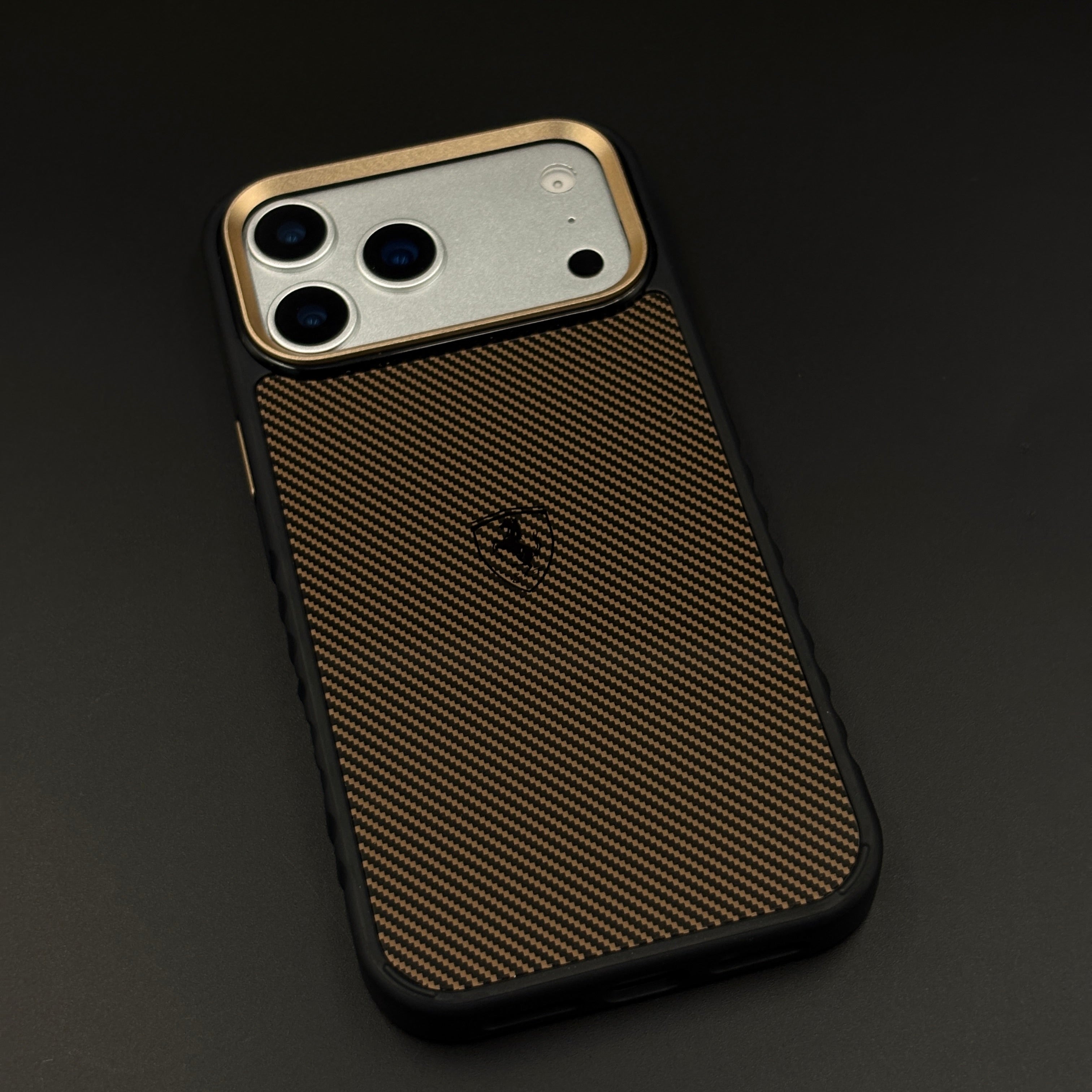 Carbon Fiber FR Horse Motorsport Case for iPhone 17 Series | Premium Racing Design