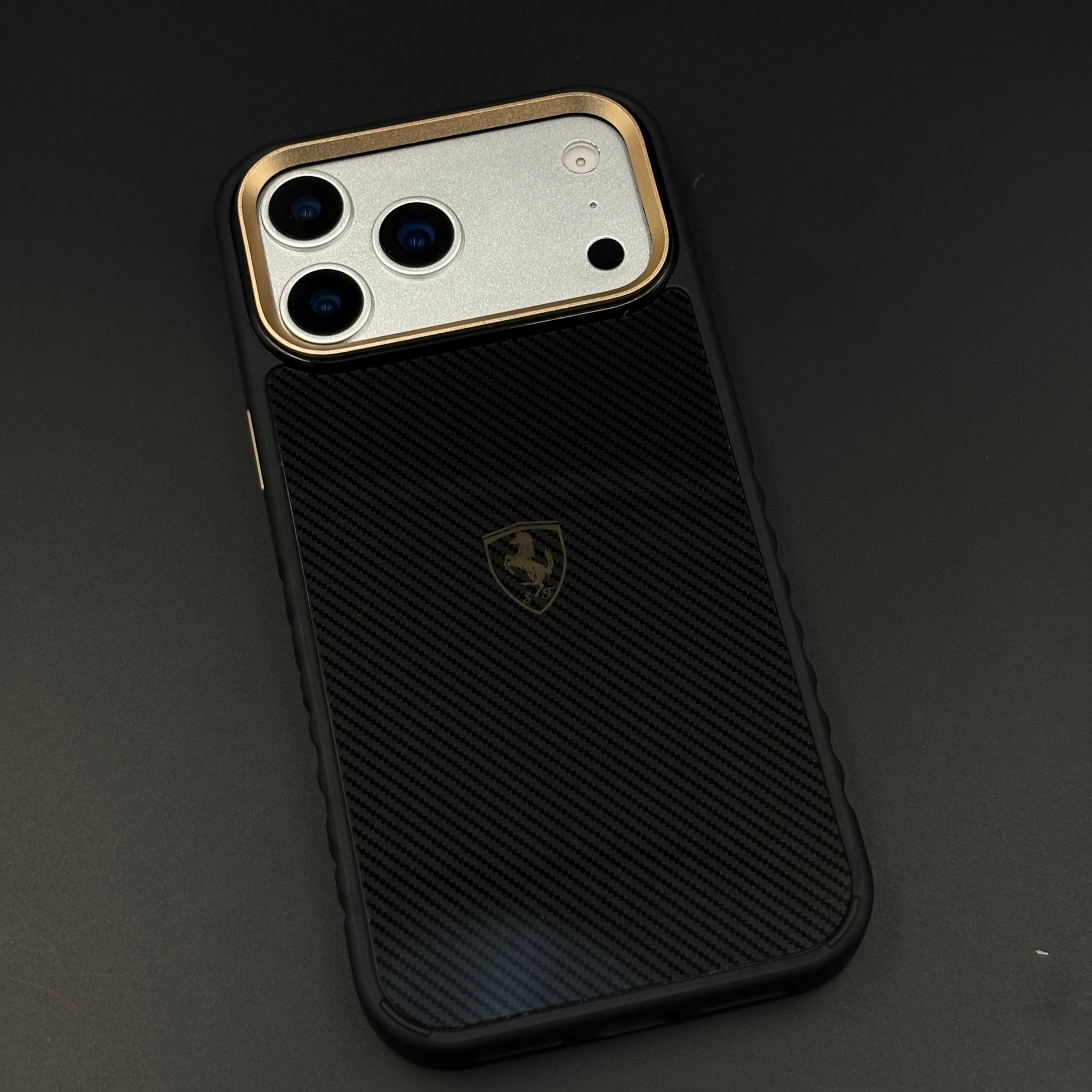 Carbon Fiber FR Horse Motorsport Case for iPhone 17 Series | Premium Racing Design