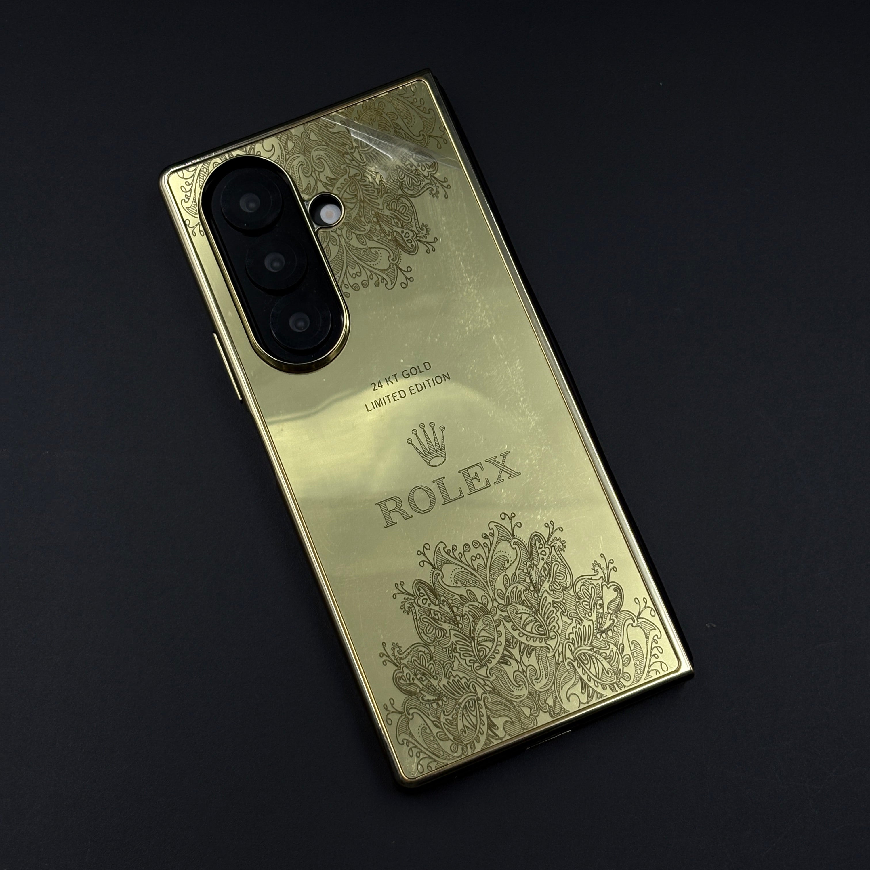 Handcrafted 24K Gold Plated Case for Samsung Galaxy Z Fold 7 | Luxury Limited Edition Cover