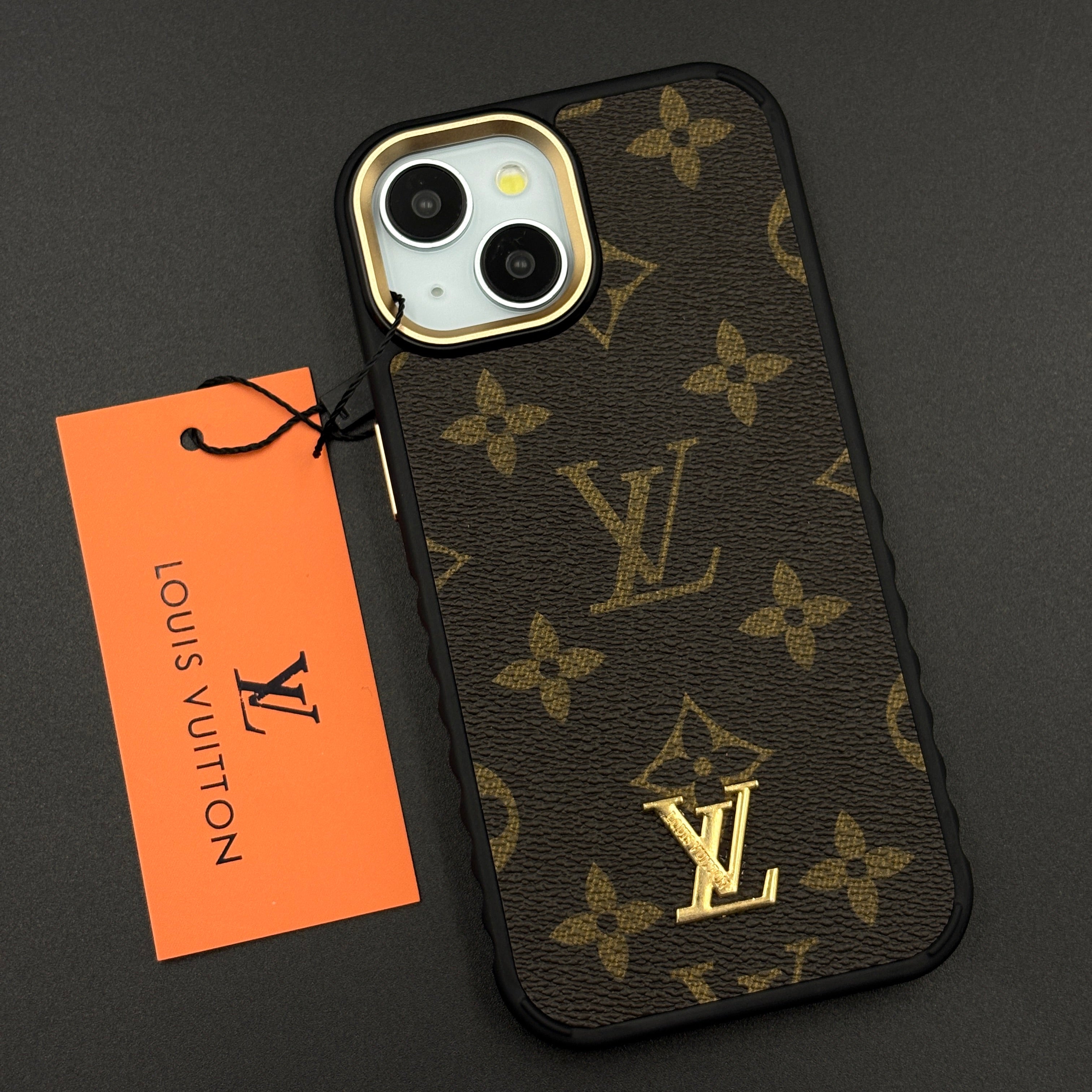 Luxury Fashion Brand Classic Monogram Case for iPhone with Signature Heritage Logo