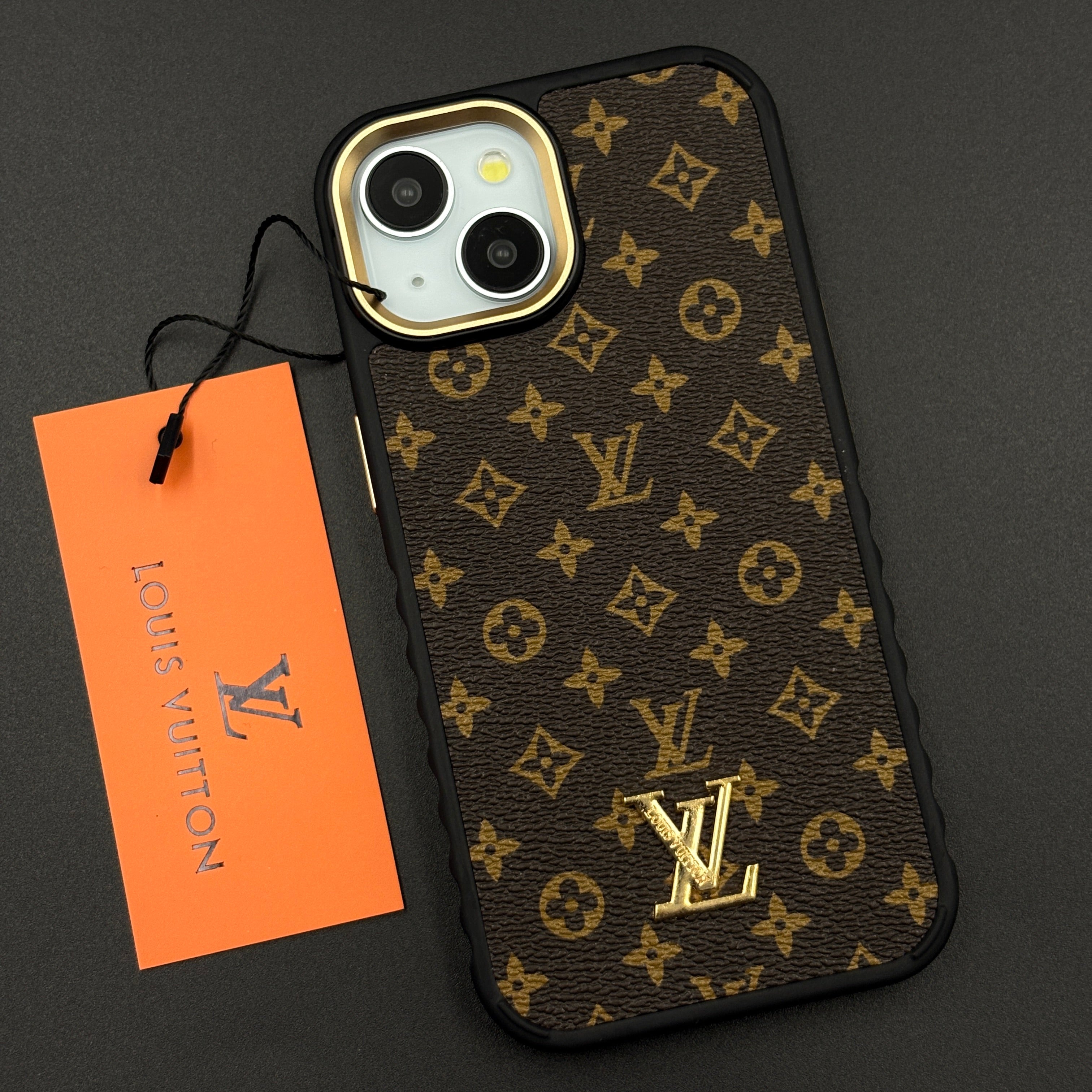 Luxury Fashion Brand Classic Monogram Case for iPhone with Signature Heritage Logo