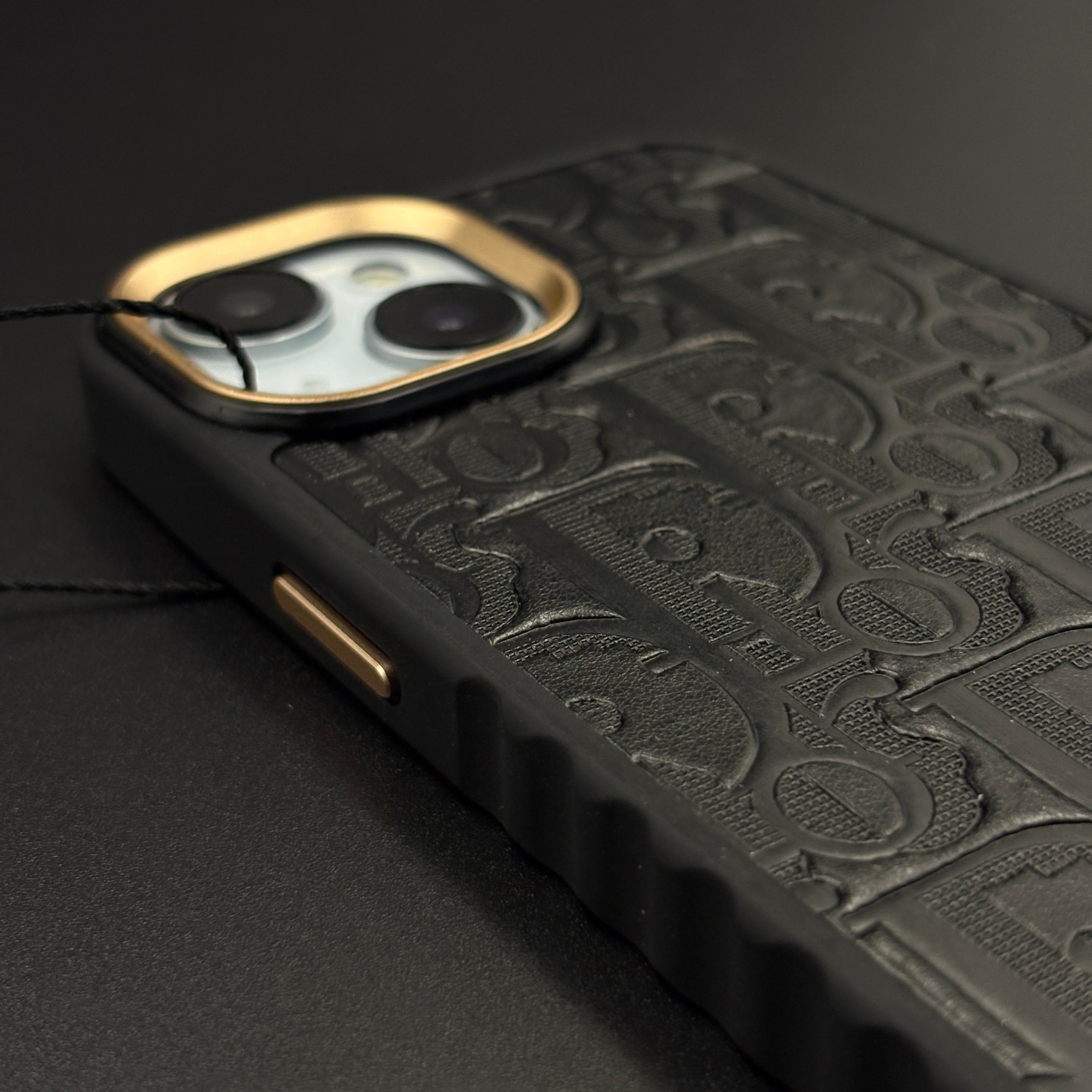CD Embossed Jeweled Style Emblem Case for iPhone with Premium Textured Finish
