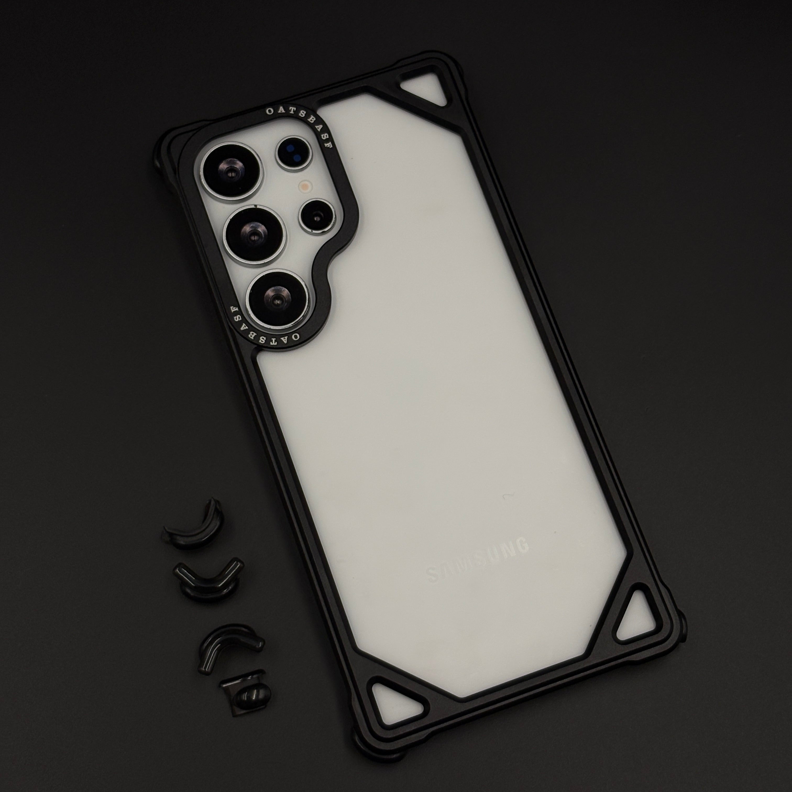 Metal Frameless Border Case for Samsung Galaxy S25 Ultra | Lightweight Protective Bumper Frame