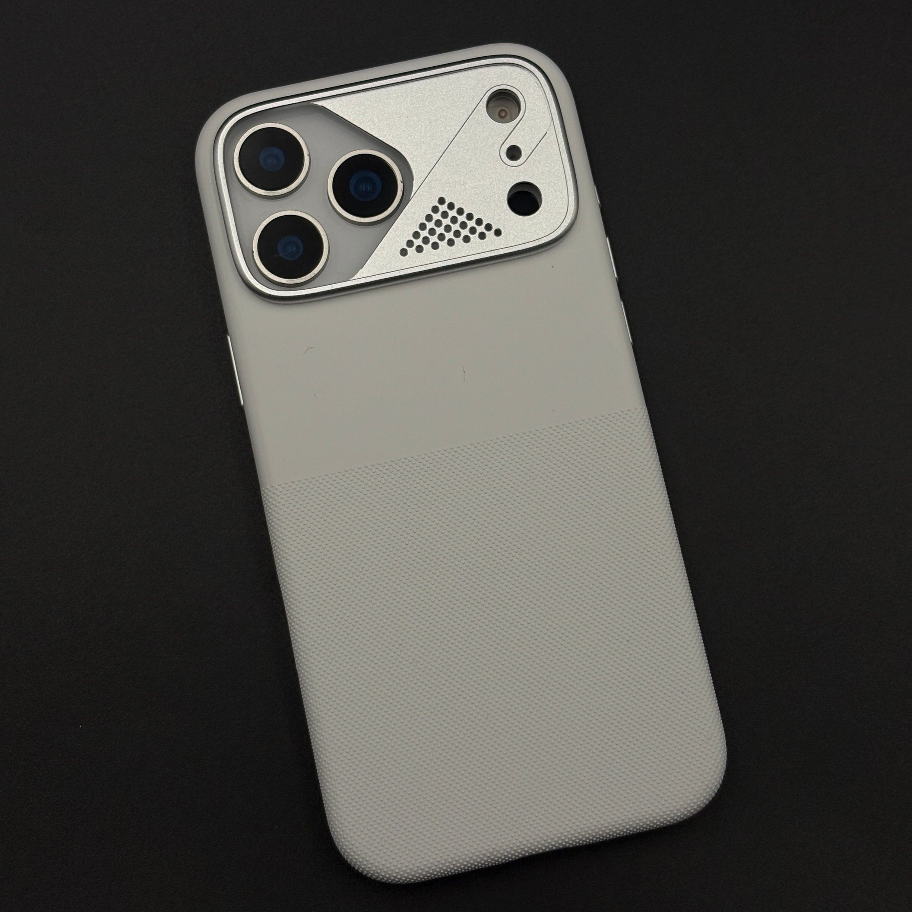 Dual-Tone Silk Touch Hidden MagSafe Case with Raised Metal Bezel for iPhone 17 Series