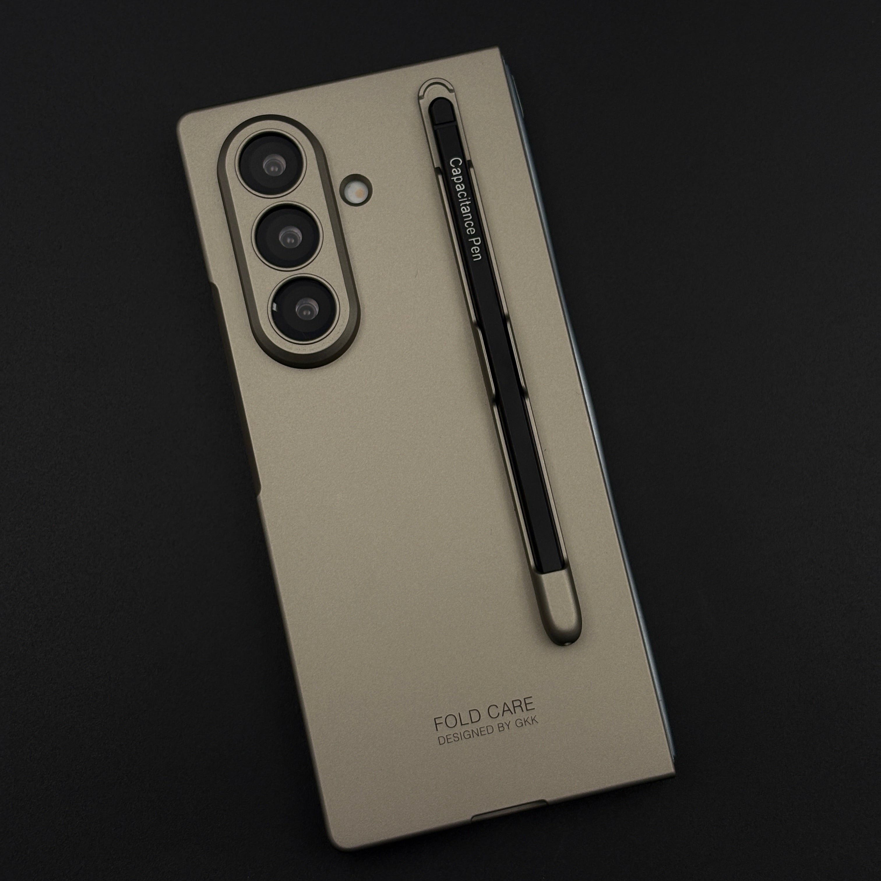 Matte Armor Hard Shell Case Cover with Pen for Samsung Galaxy Z Fold 7 | Front Screen Protector