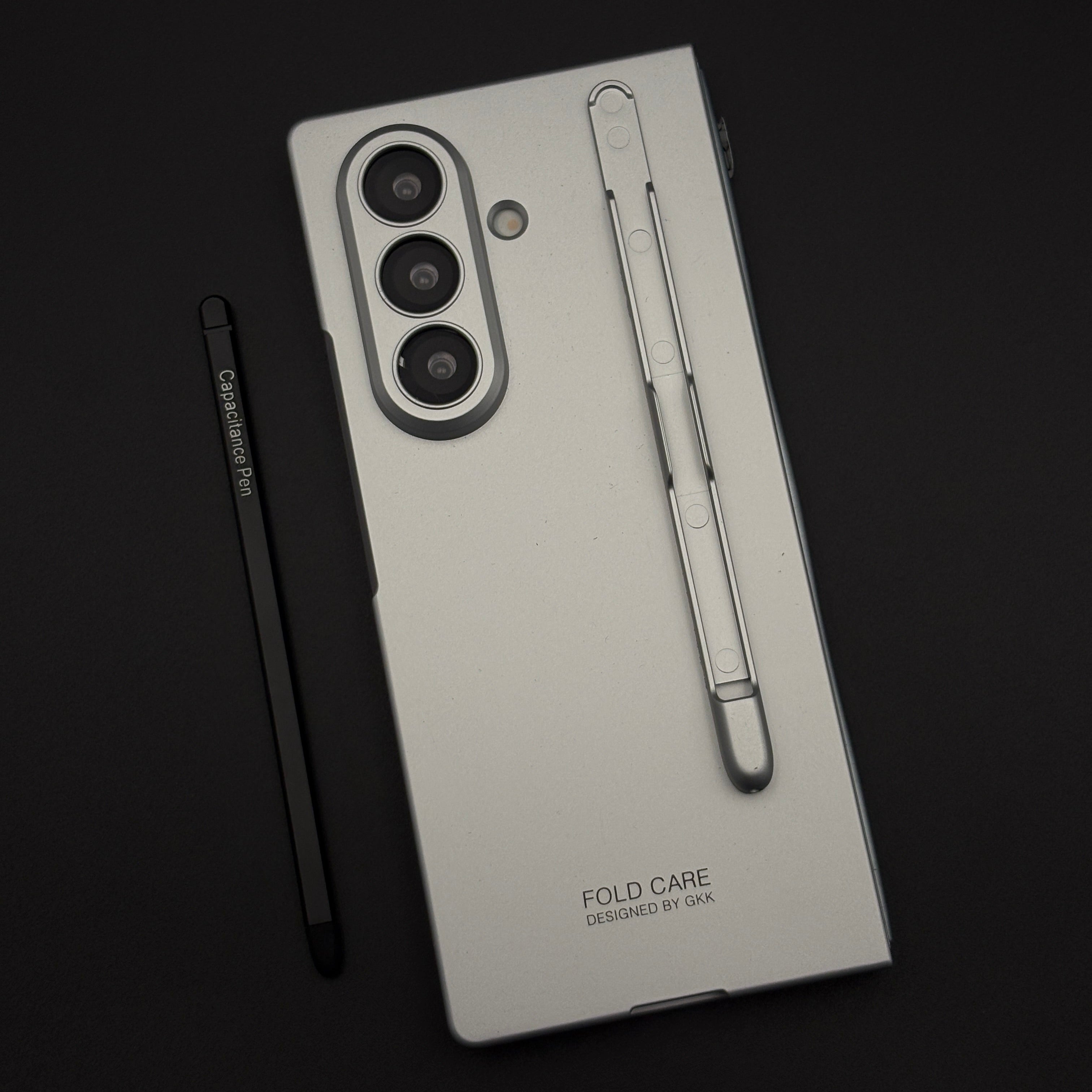 Matte Armor Hard Shell Case Cover with Pen for Samsung Galaxy Z Fold 7 | Front Screen Protector