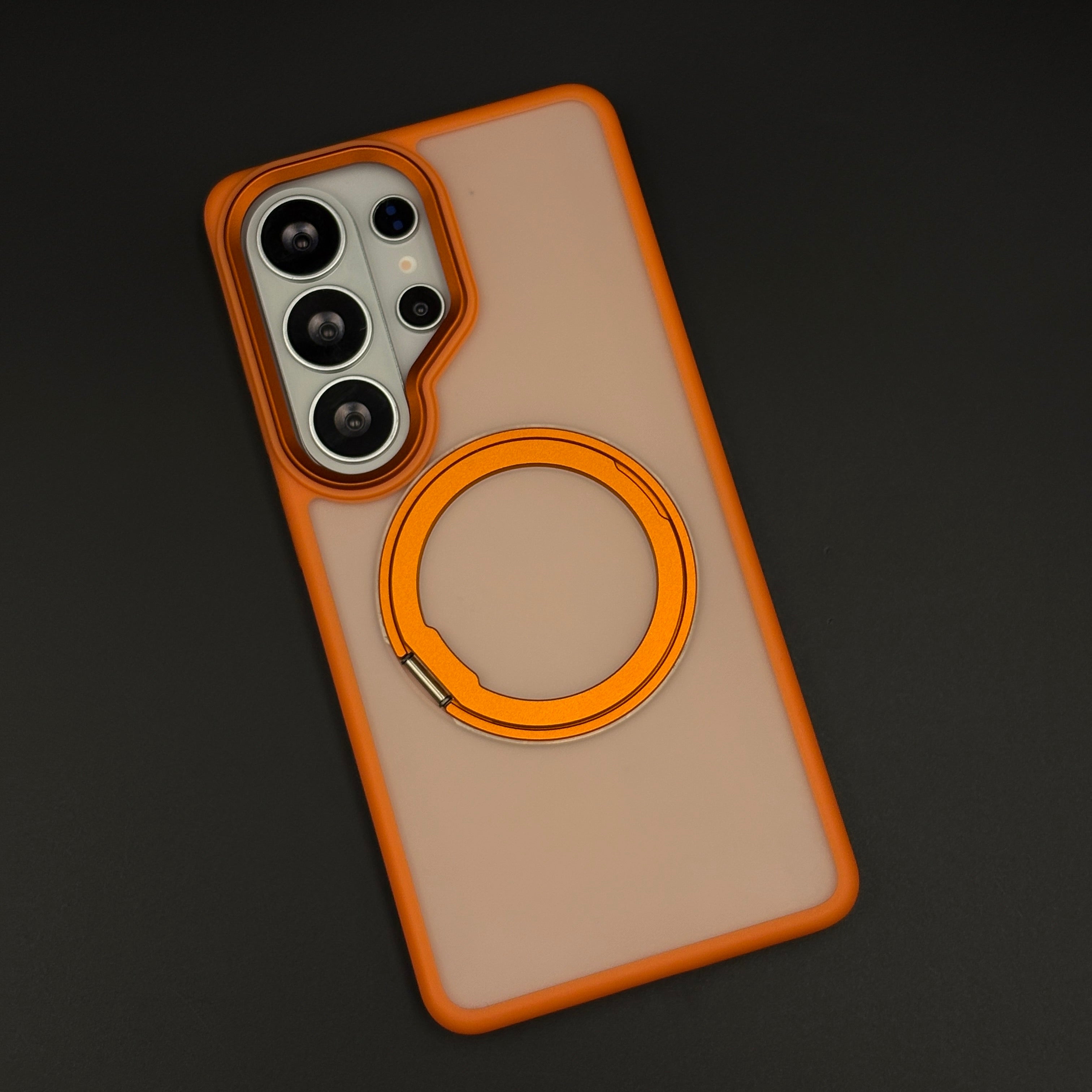 Smokey Rotating Stand MagSafe Mobile Case Cover for Samsung Galaxy S26 Ultra | Translucent Protection