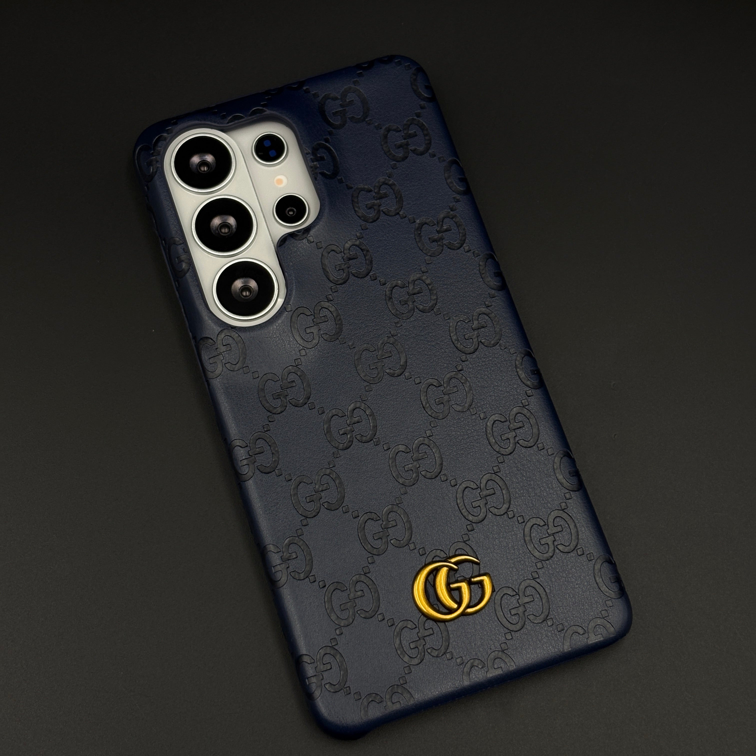 Luxury GG Pattern Leather Feel Case for Samsung Galaxy S26 Ultra | Designer-Inspired Premium Back Cover