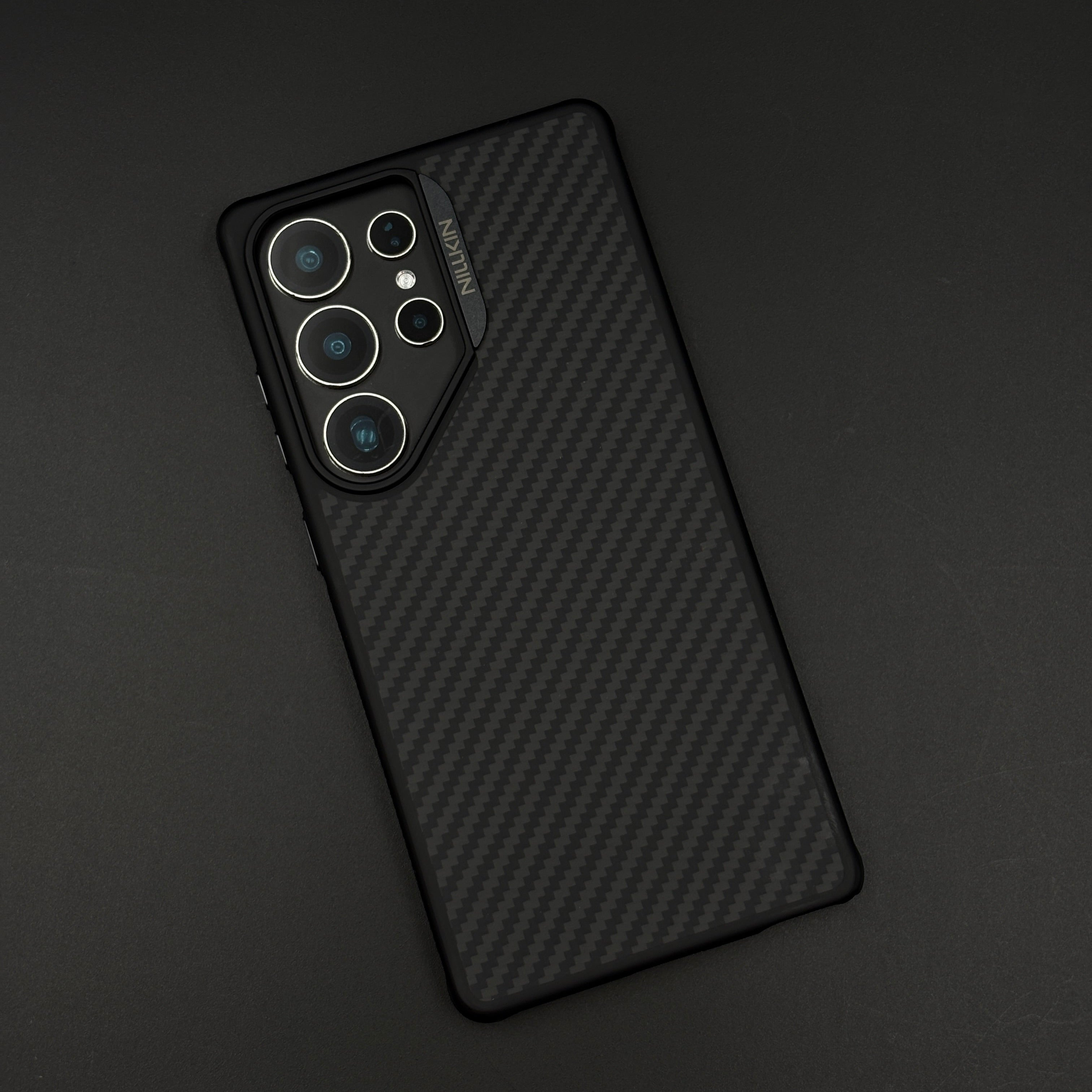 Nillkin Carbon Fiber MagSafe Case for Samsung Galaxy S25 Ultra | Slim Shockproof Cover | Hidden Magnetic Ring
