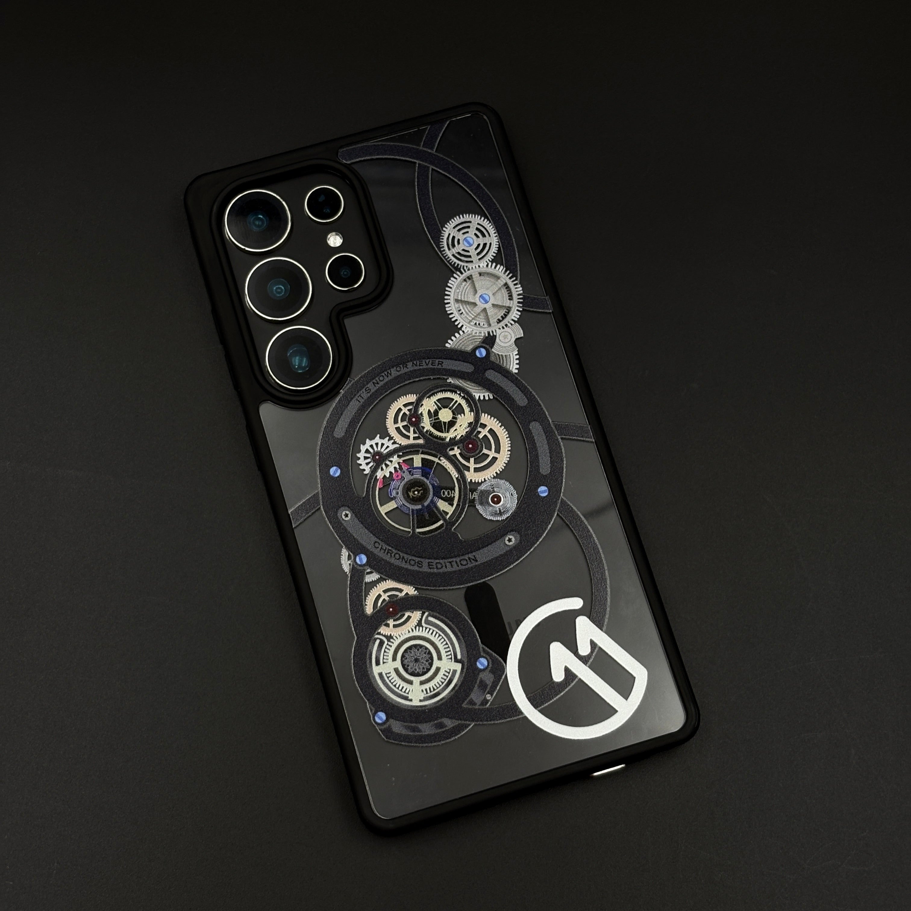 Chronos Gear Edition MagSafe Case for Samsung Galaxy S23 Ultra | Mechanical Design Shockproof Cover