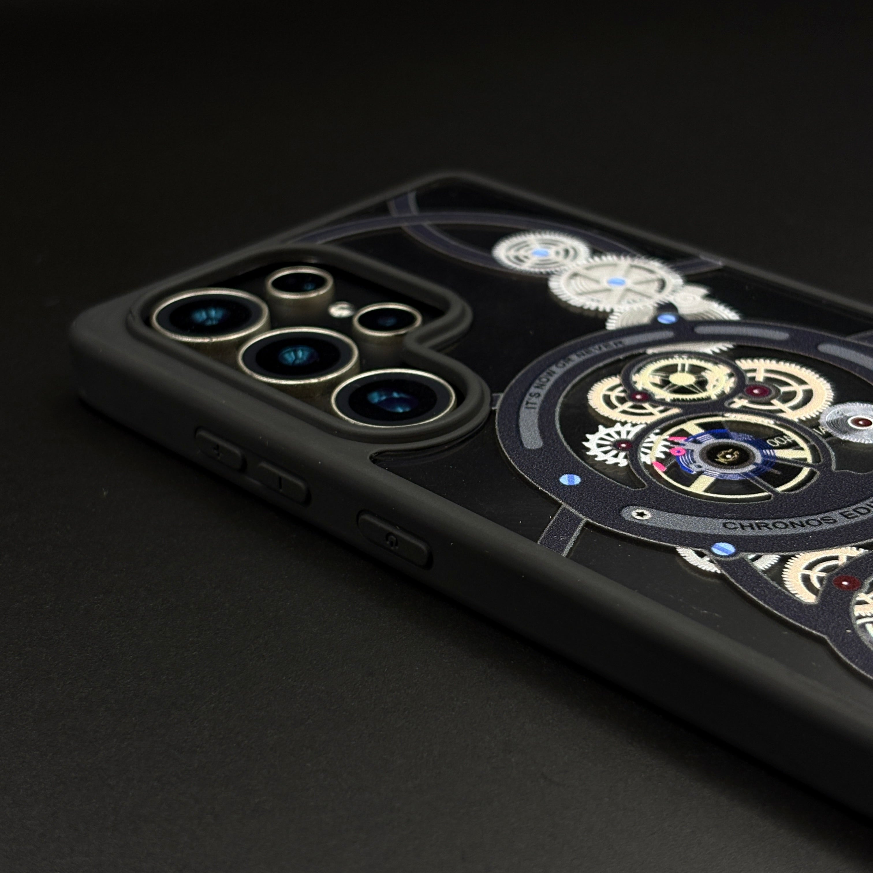 Chronos Gear Edition MagSafe Case for Samsung Galaxy S23 Ultra | Mechanical Design Shockproof Cover