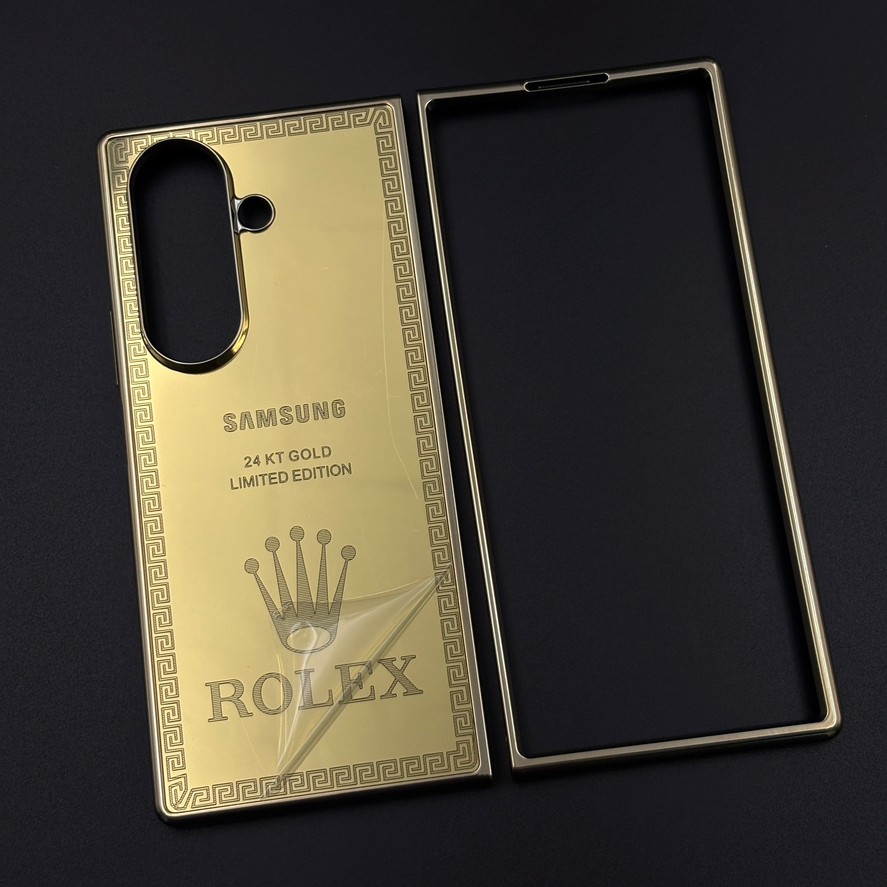 Handcrafted 24K Gold Plated Watch Brand Case for Samsung Galaxy Z Fold 8 Ultra | Luxury Limited Edition Cover