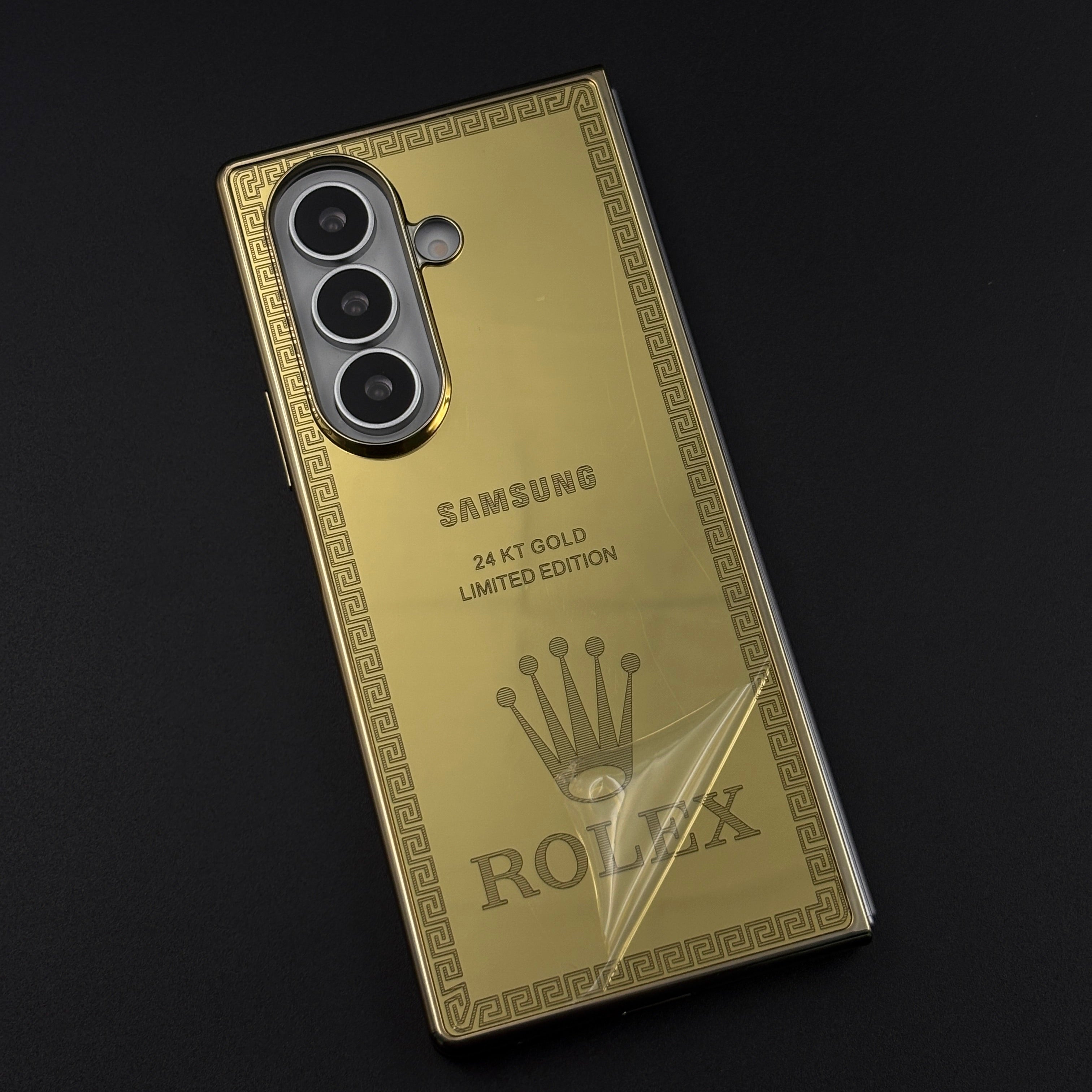 Handcrafted 24K Gold Plated Watch Brand Case for Samsung Galaxy Z Fold 8 Ultra | Luxury Limited Edition Cover