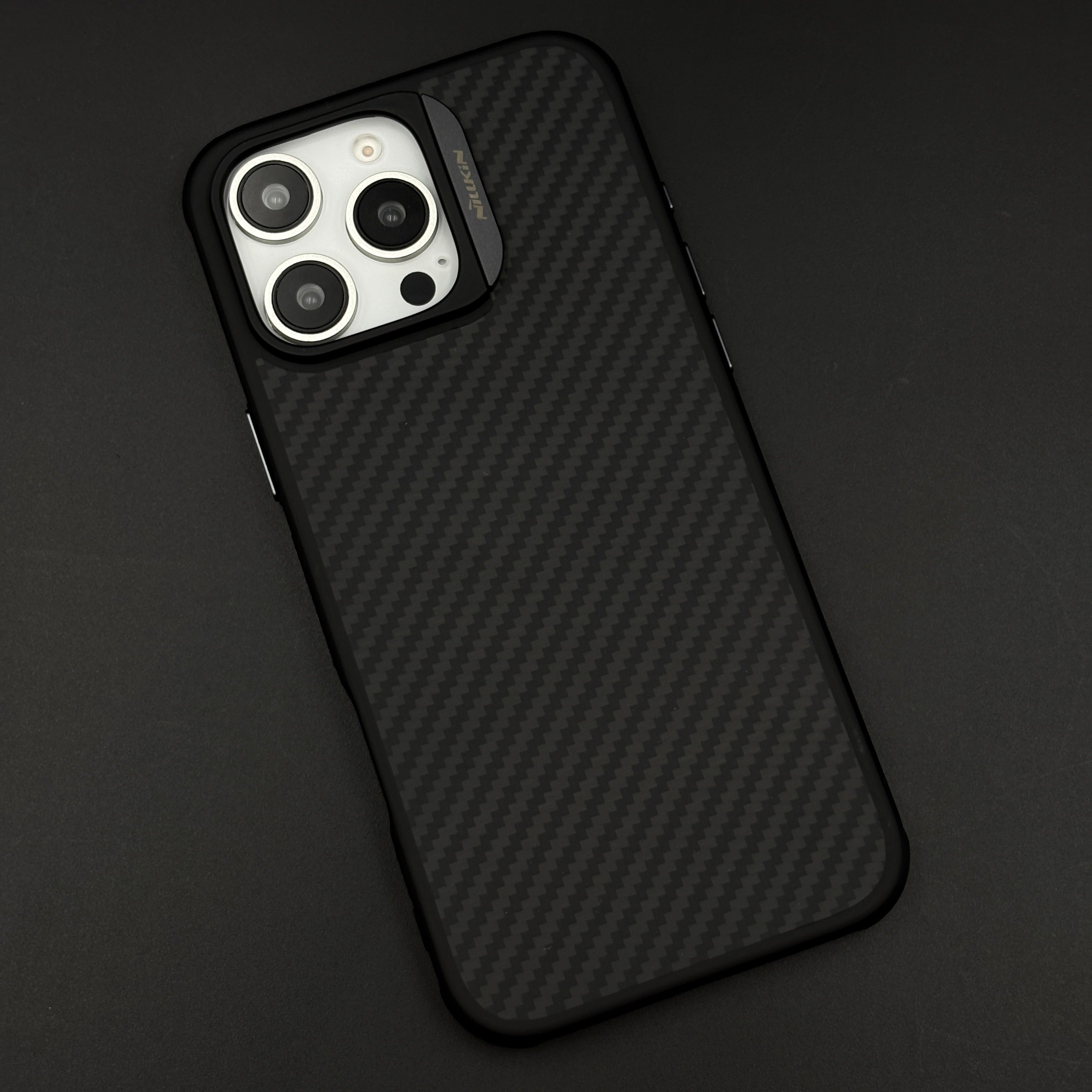 Nillkin Carbon Fiber MagSafe Case for iPhone 16 Pro Max | Slim Shockproof Cover | Hidden Magnetic Ring