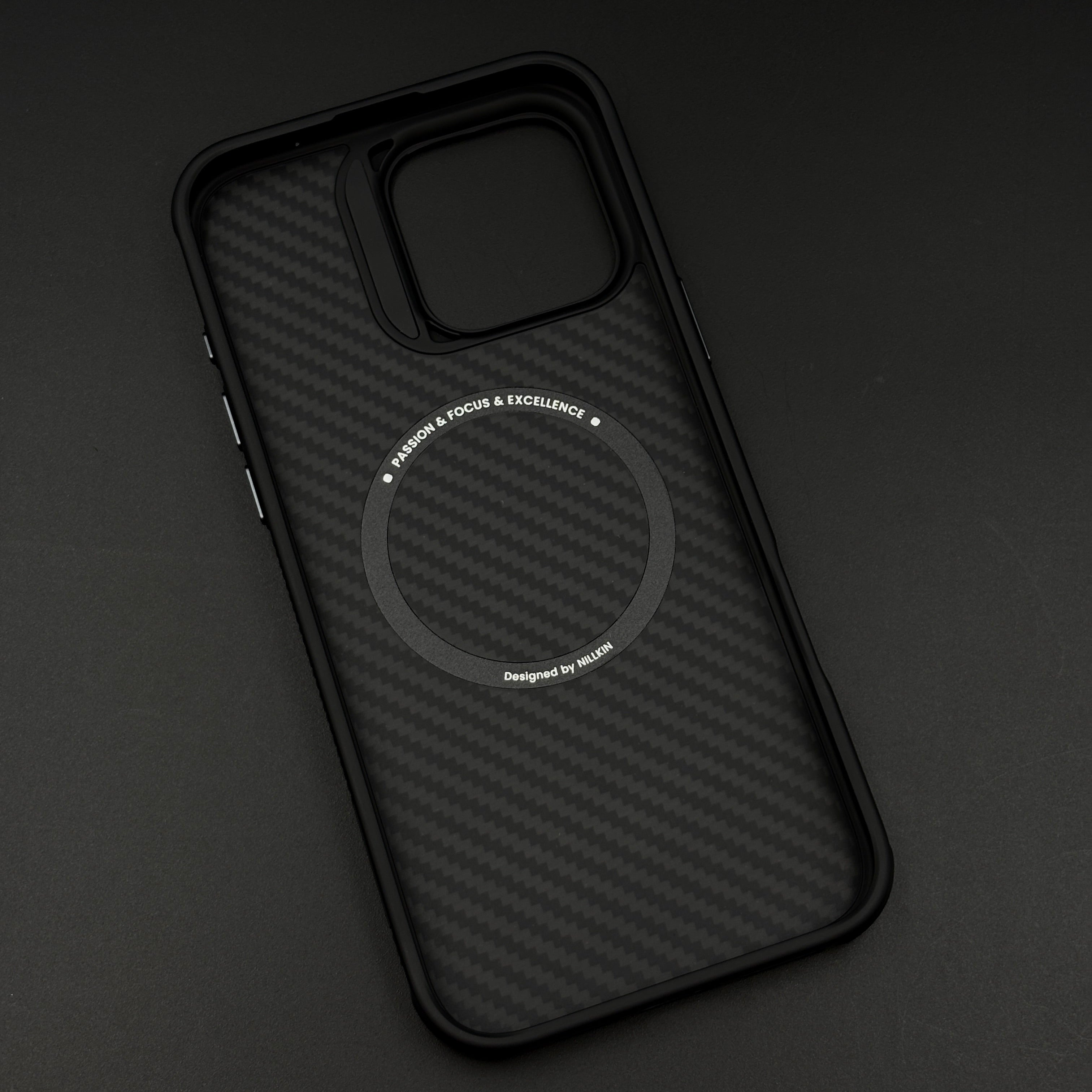Nillkin Carbon Fiber MagSafe Case for iPhone 16 Pro Max | Slim Shockproof Cover | Hidden Magnetic Ring