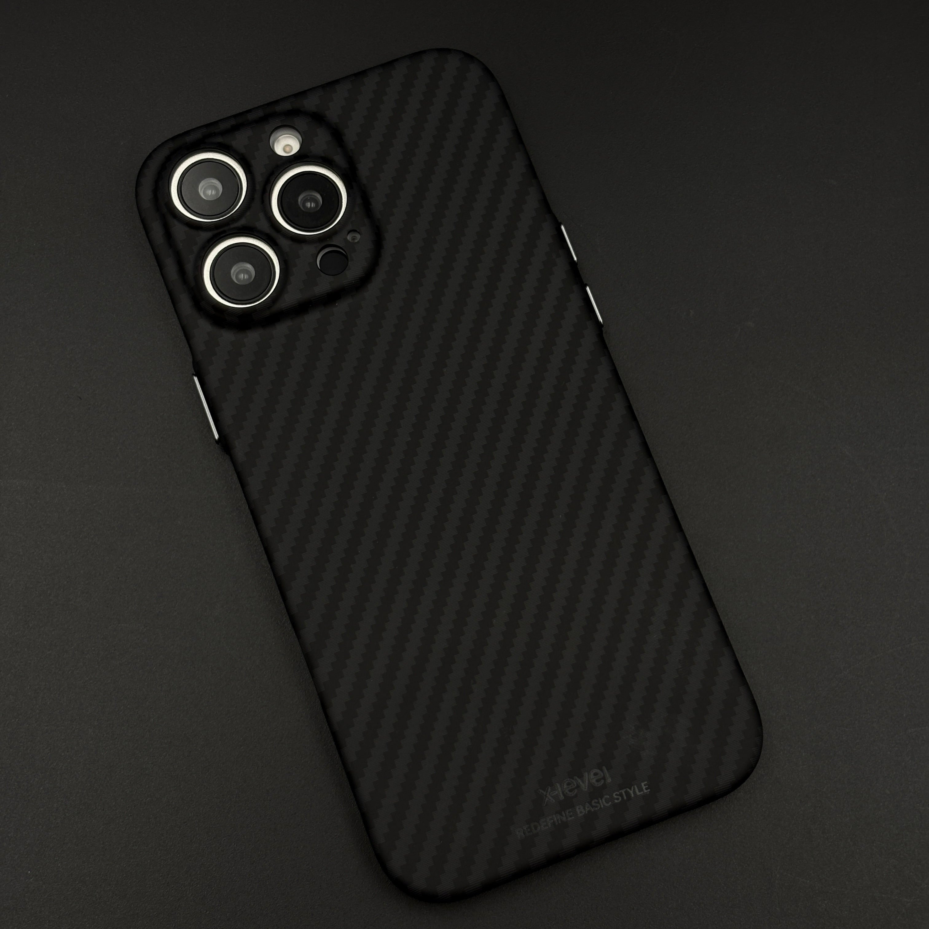 Hidden MagSafe Nanofiber Carbon Case for iPhone | Lightweight | Wireless Charging Support