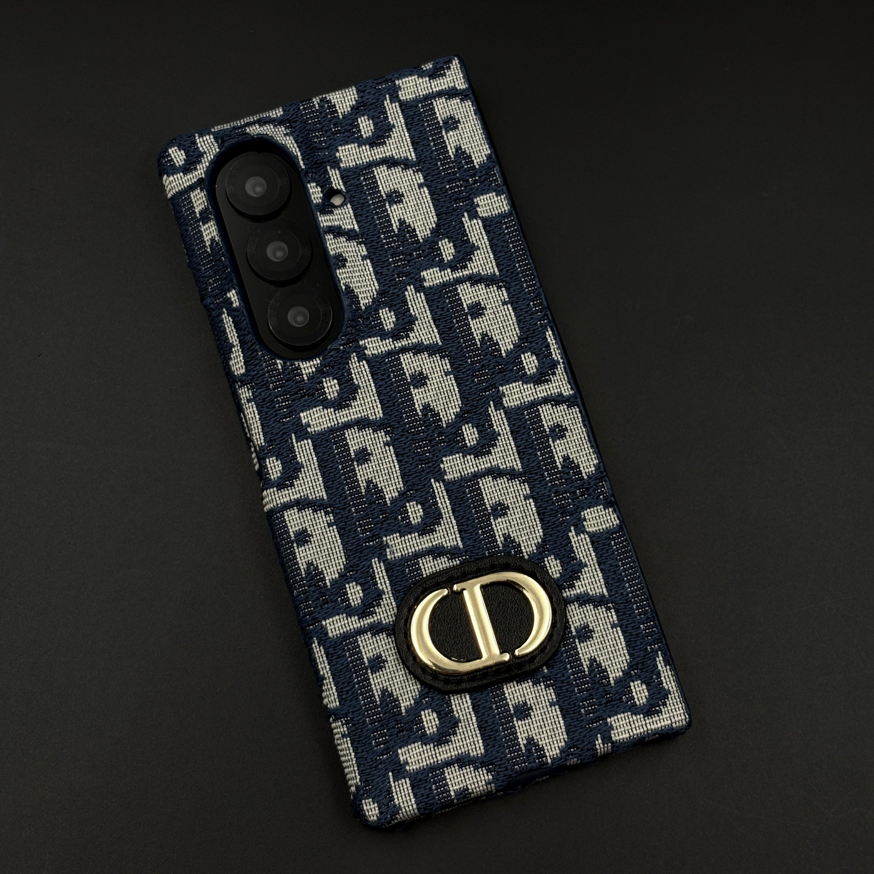 Embroidered Fabric CD Case for Samsung Galaxy Z Fold 7 | Designer Pattern Cover