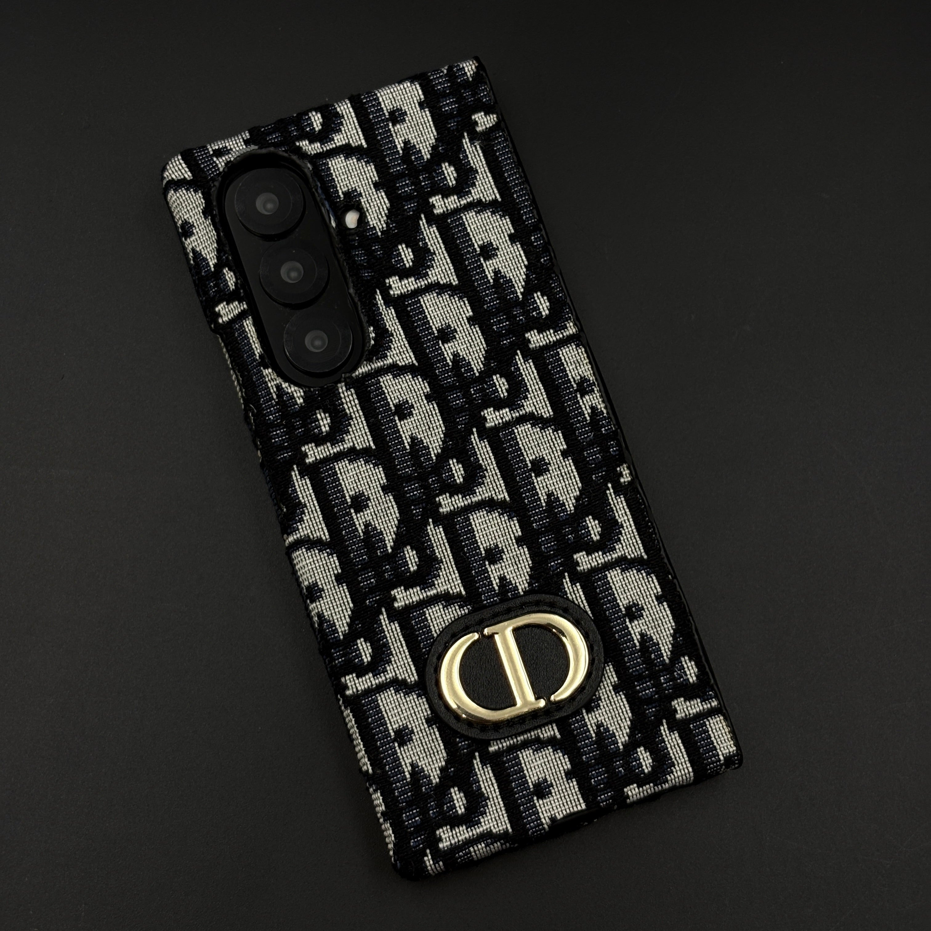 Embroidered Fabric CD Case for Samsung Galaxy Z Fold 7 | Designer Pattern Cover