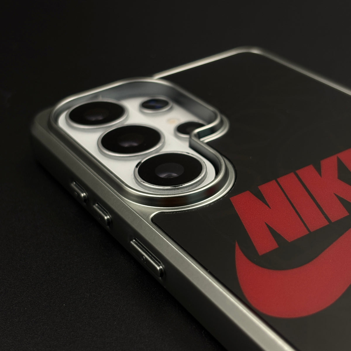 Luxury Sport Brand Black Case with Metallic Emblem for Samsung Galaxy S26 Ultra