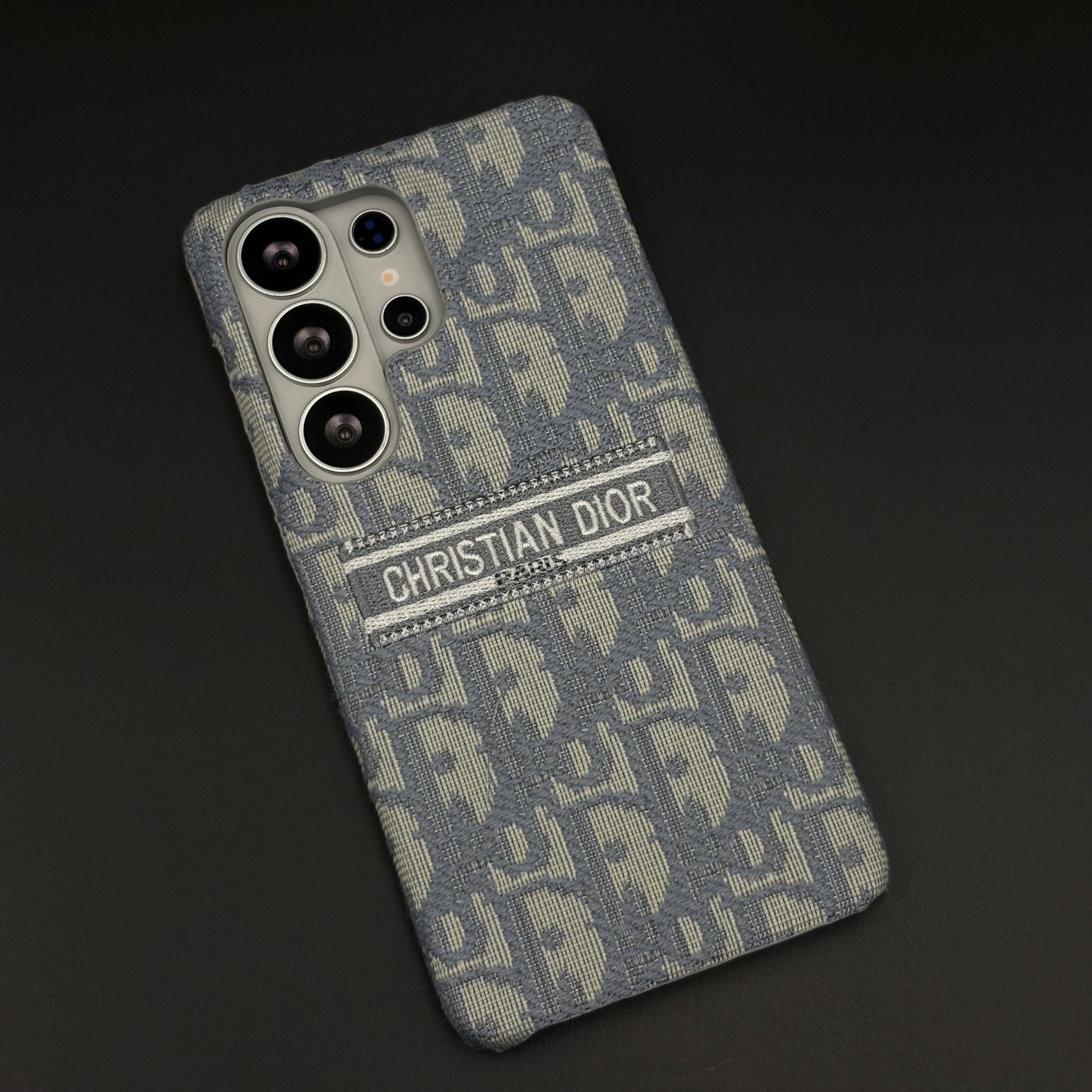 Luxury Monogram Fabric Mobile Case Cover for Samsung Galaxy S26 Ultra