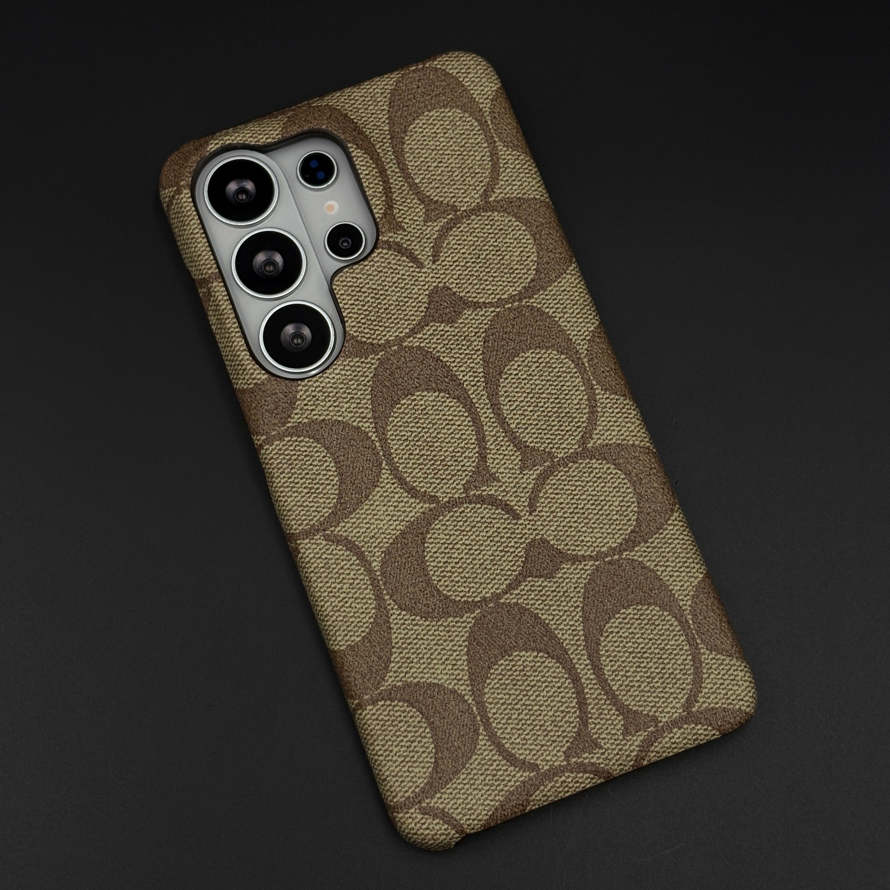 Brown Monogram Pattern Mobile Case Cover for Samsung Galaxy S26 Ultra