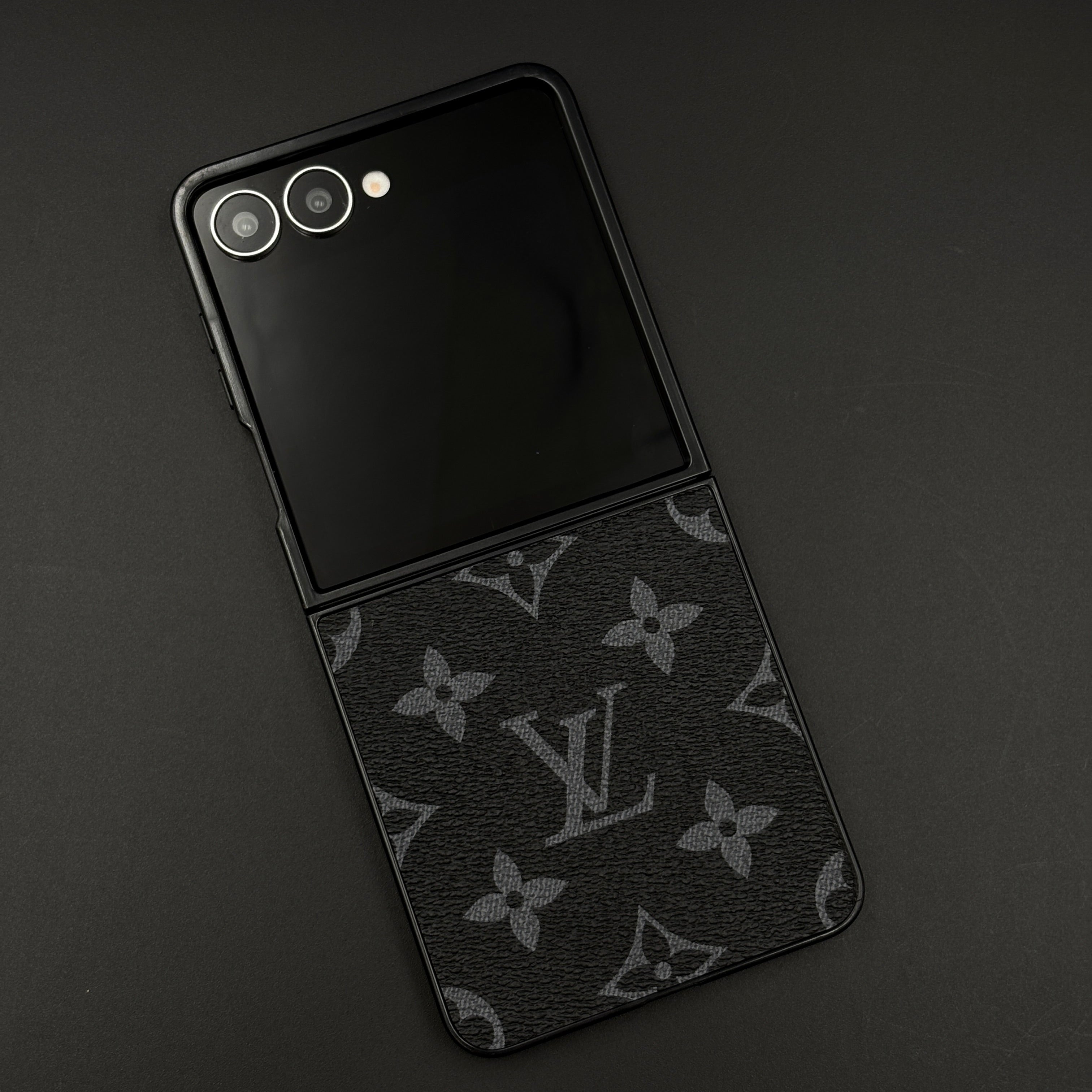 Luxury Brand PU Leather Brand Pattern Case for Samsung Galaxy Z Flip 7 | Designer Protective Cover