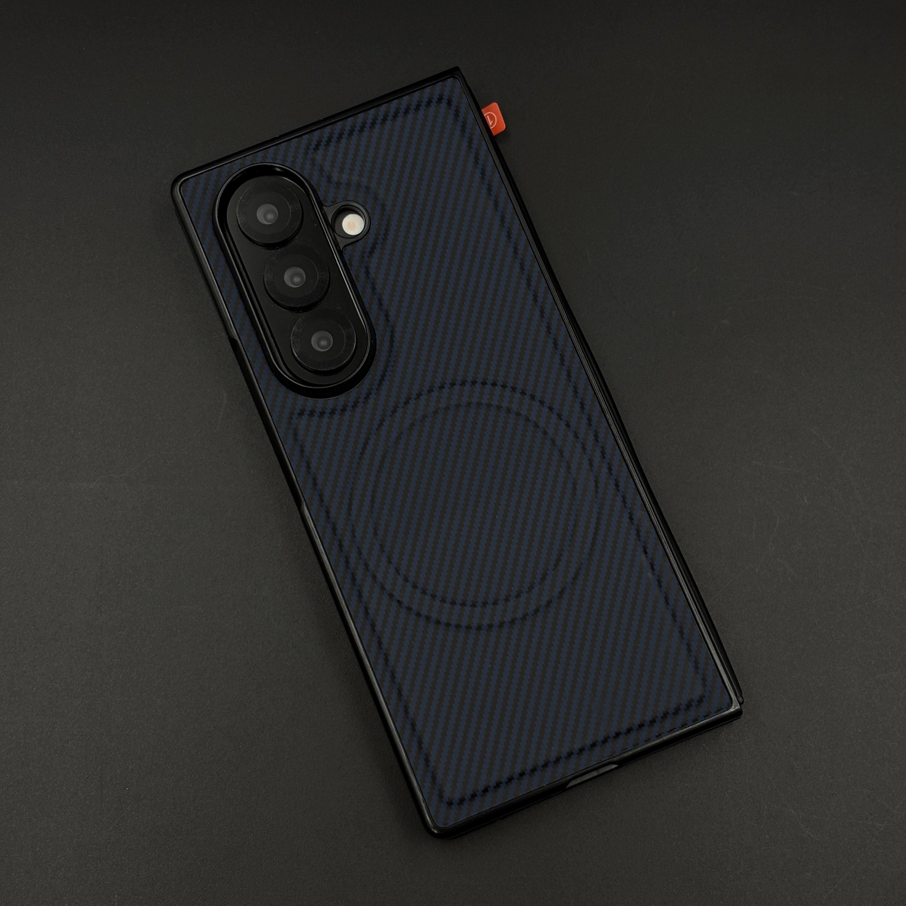 Carbon Texture MagSafe Case for Samsung Galaxy Z Fold 6 | Front Screen Protector | Slim & Durable