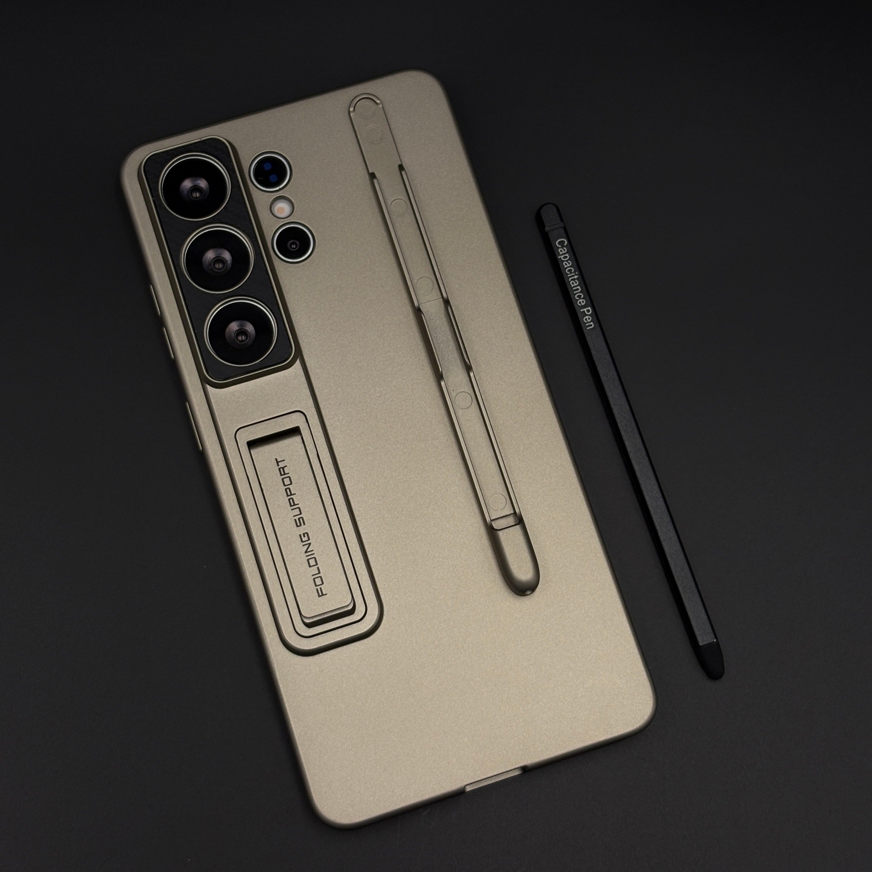 Matte Finish S Pen Slot Camera Protection Kickstand Mobile Case Cover with Pen for Samsung Galaxy S26 Ultra