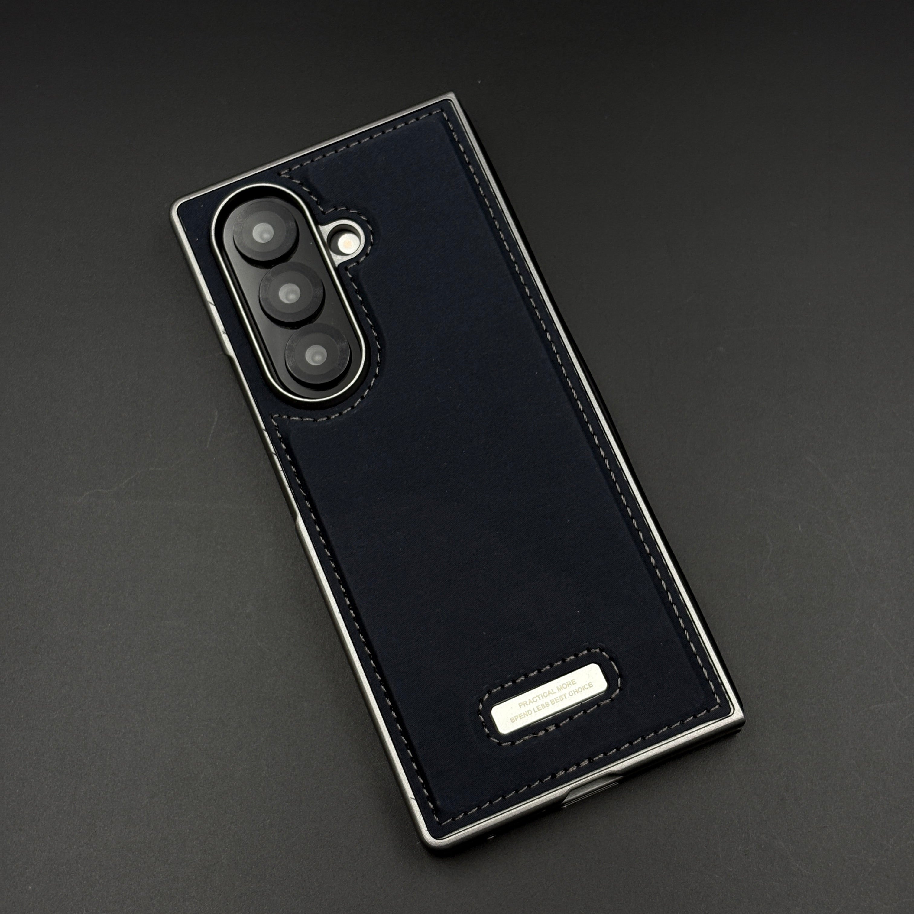 Stitch Leather Case Hidden MagSafe for Samsung Galaxy Z Fold 5