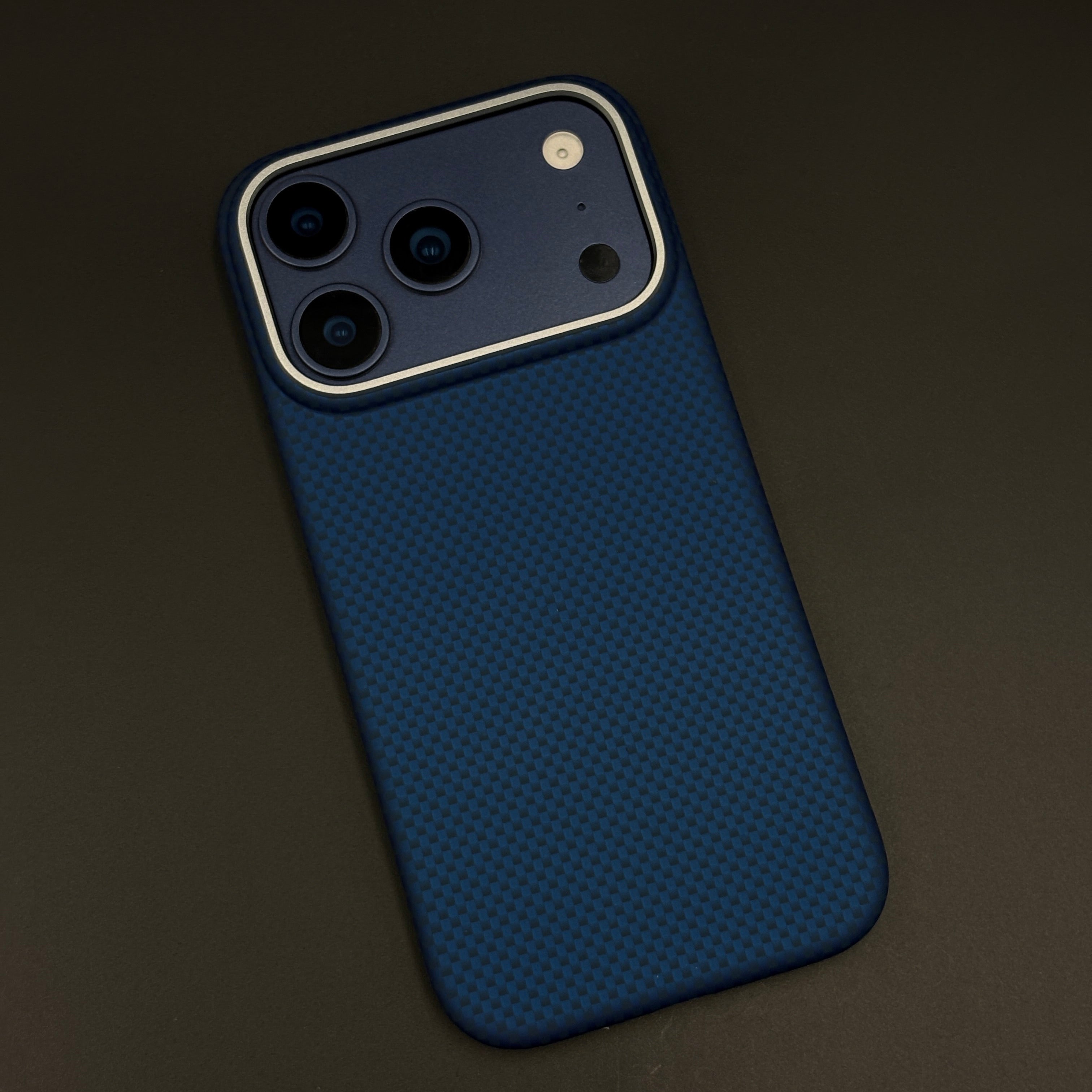 Carbon Fibre Texture Feel Hidden MagSafe Mobile Case Cover for iPhone 17 Series